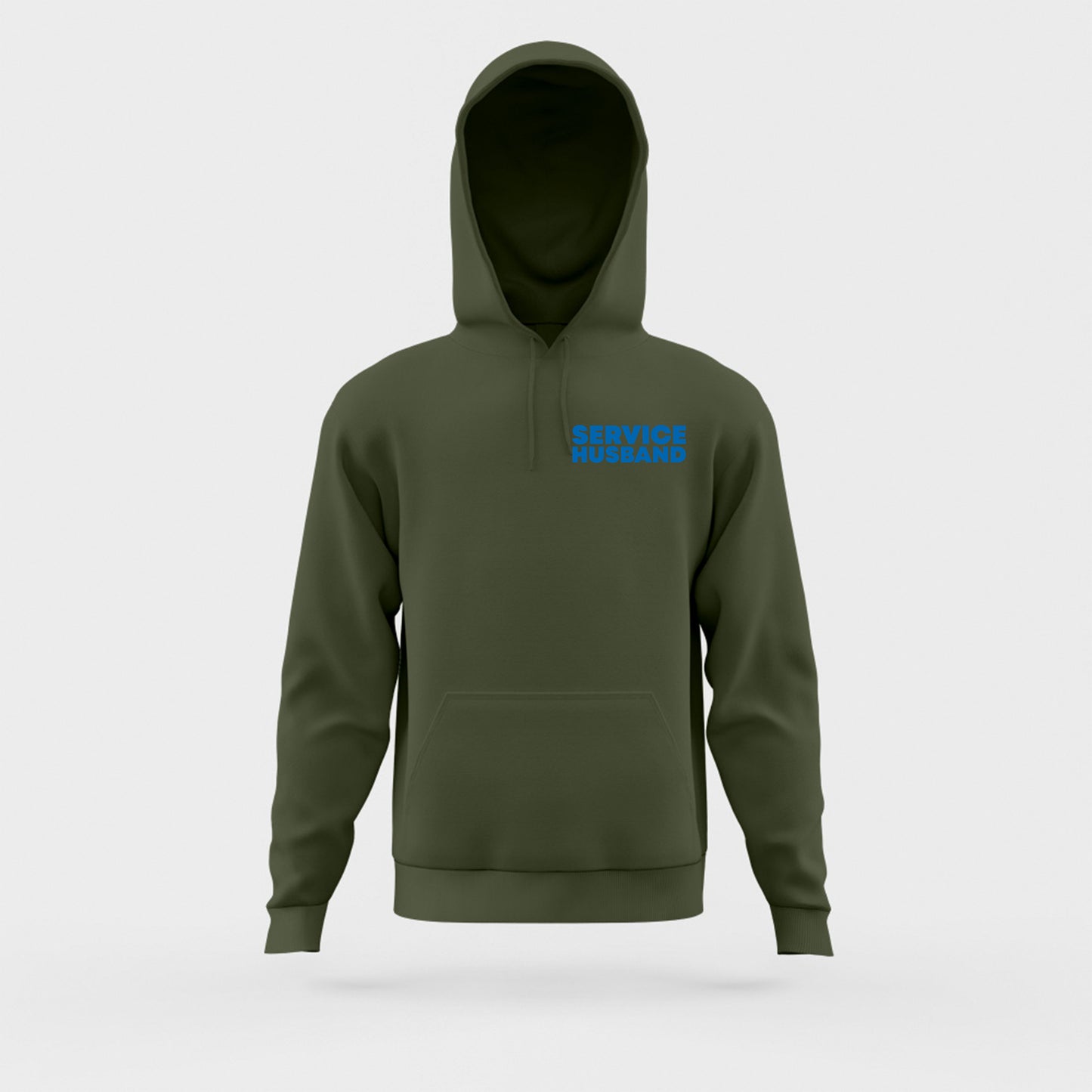 Service Husband Blue Hoodie