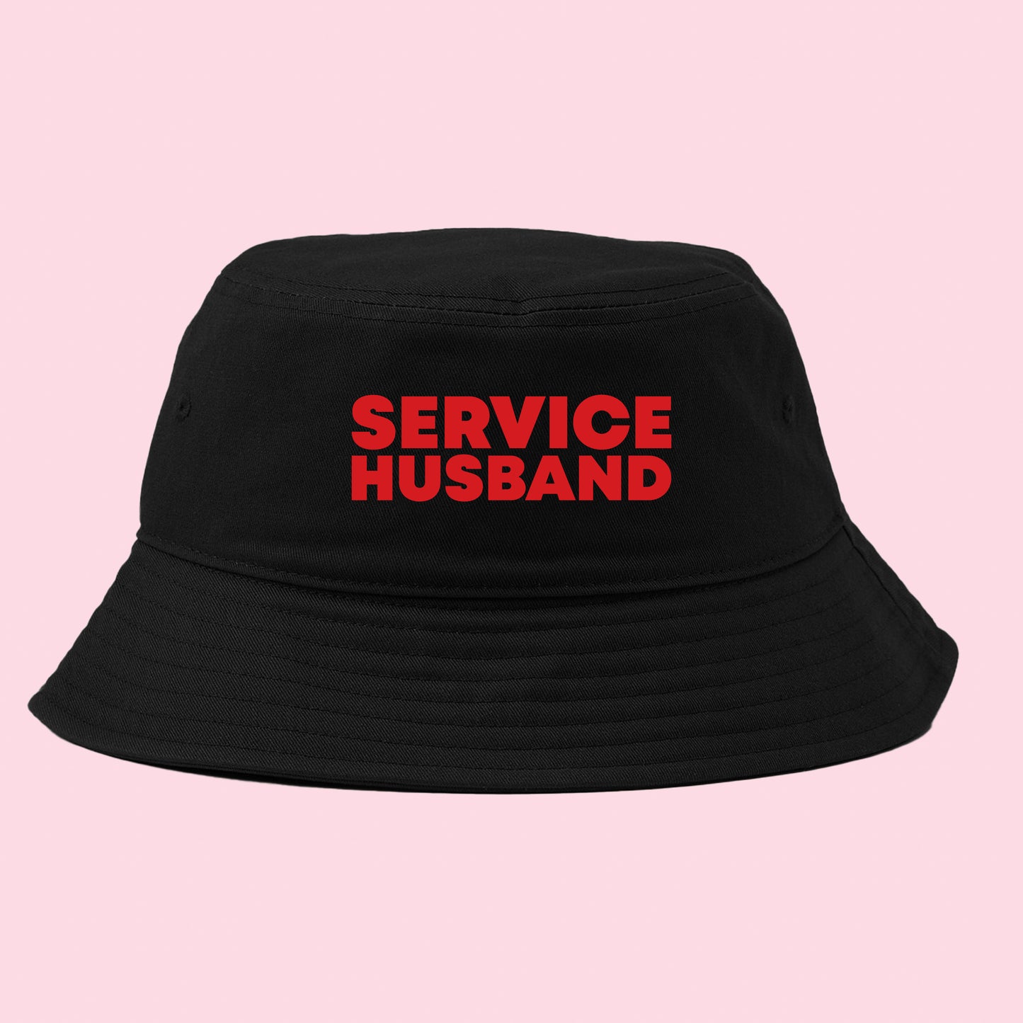 Service Husband Red Bucket Hat