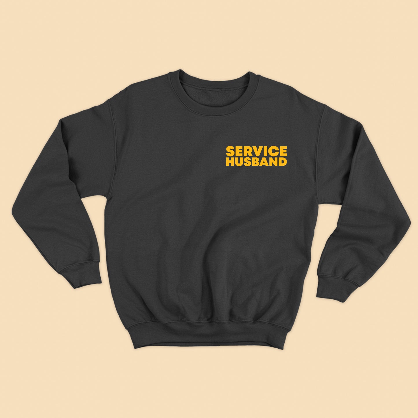 Service Husband Yellow Sweatshirt