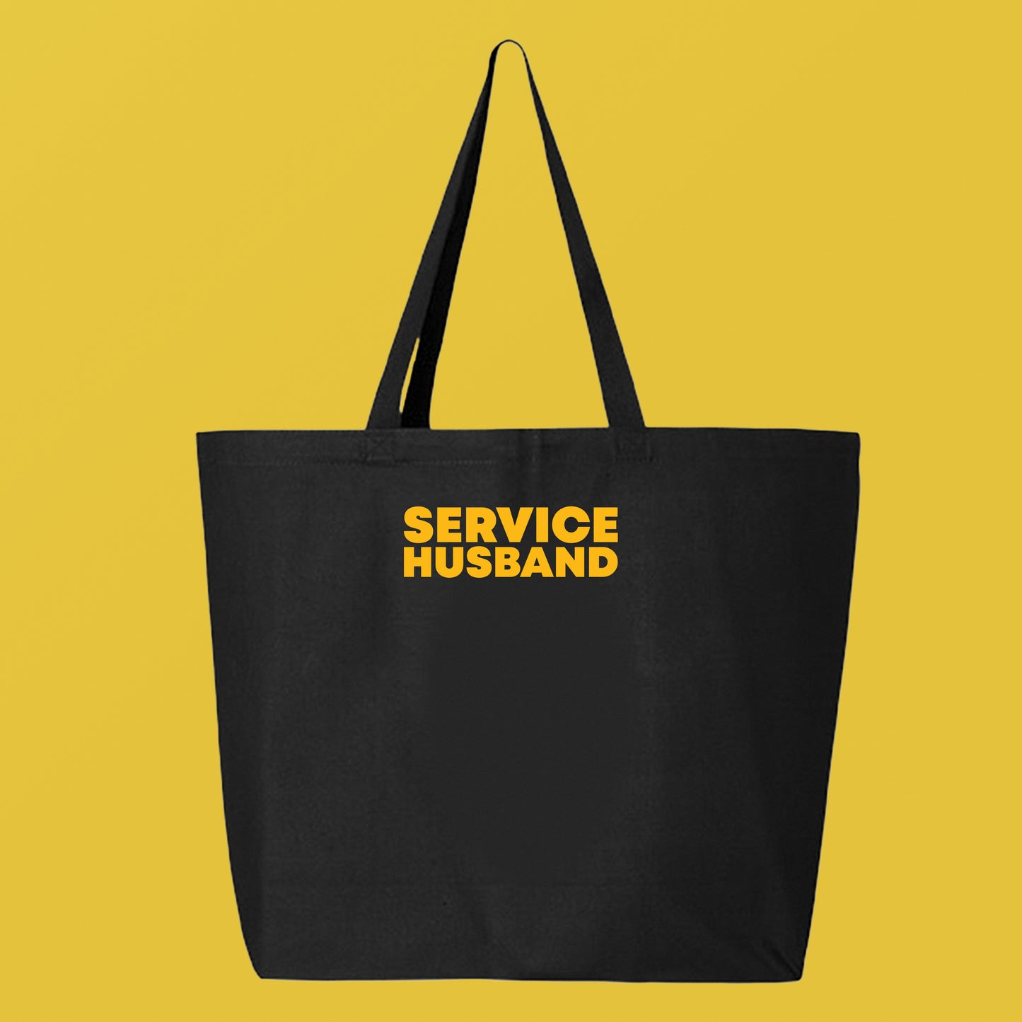 Service Husband Yellow Tote Bag