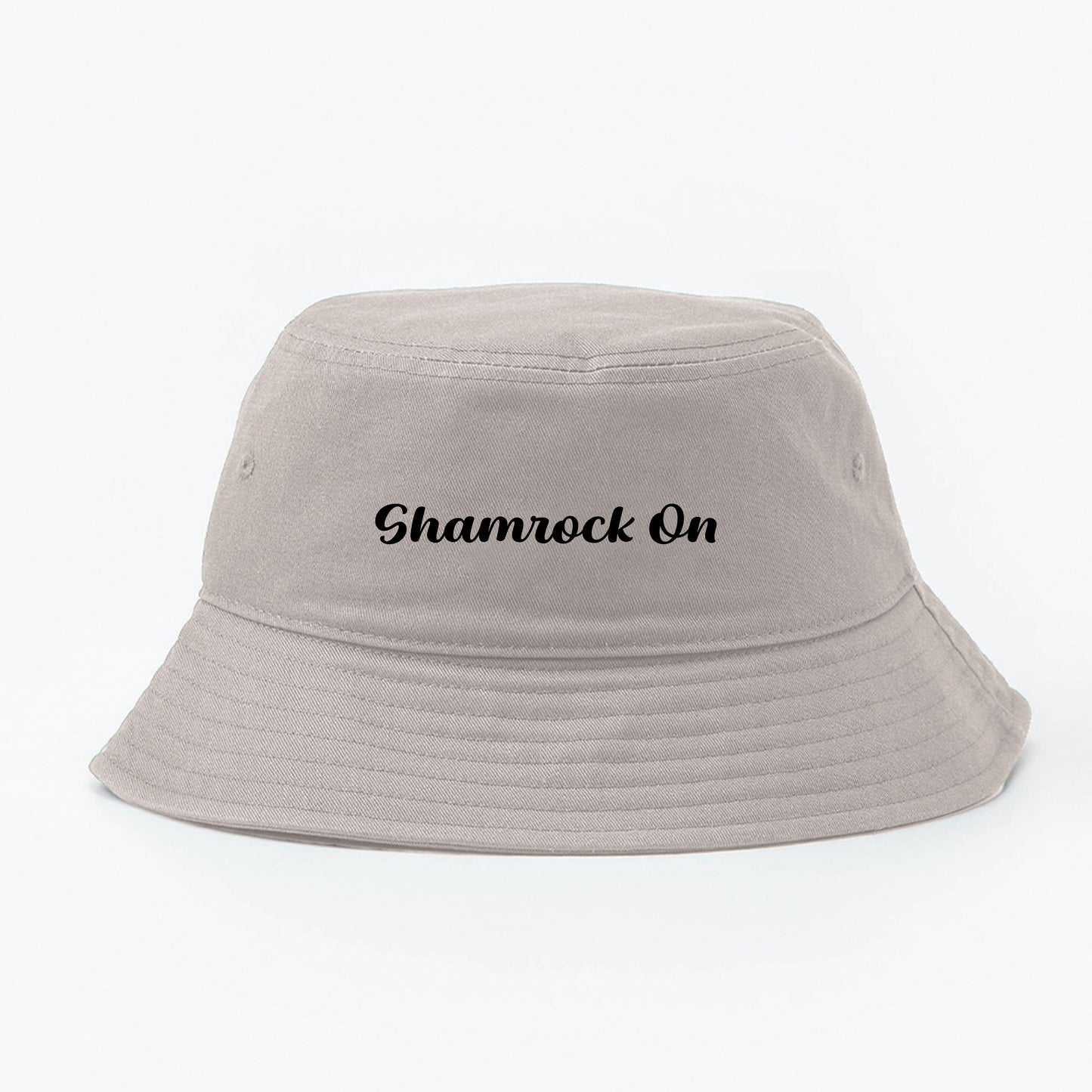 Shamrock On Black Bucket Hat