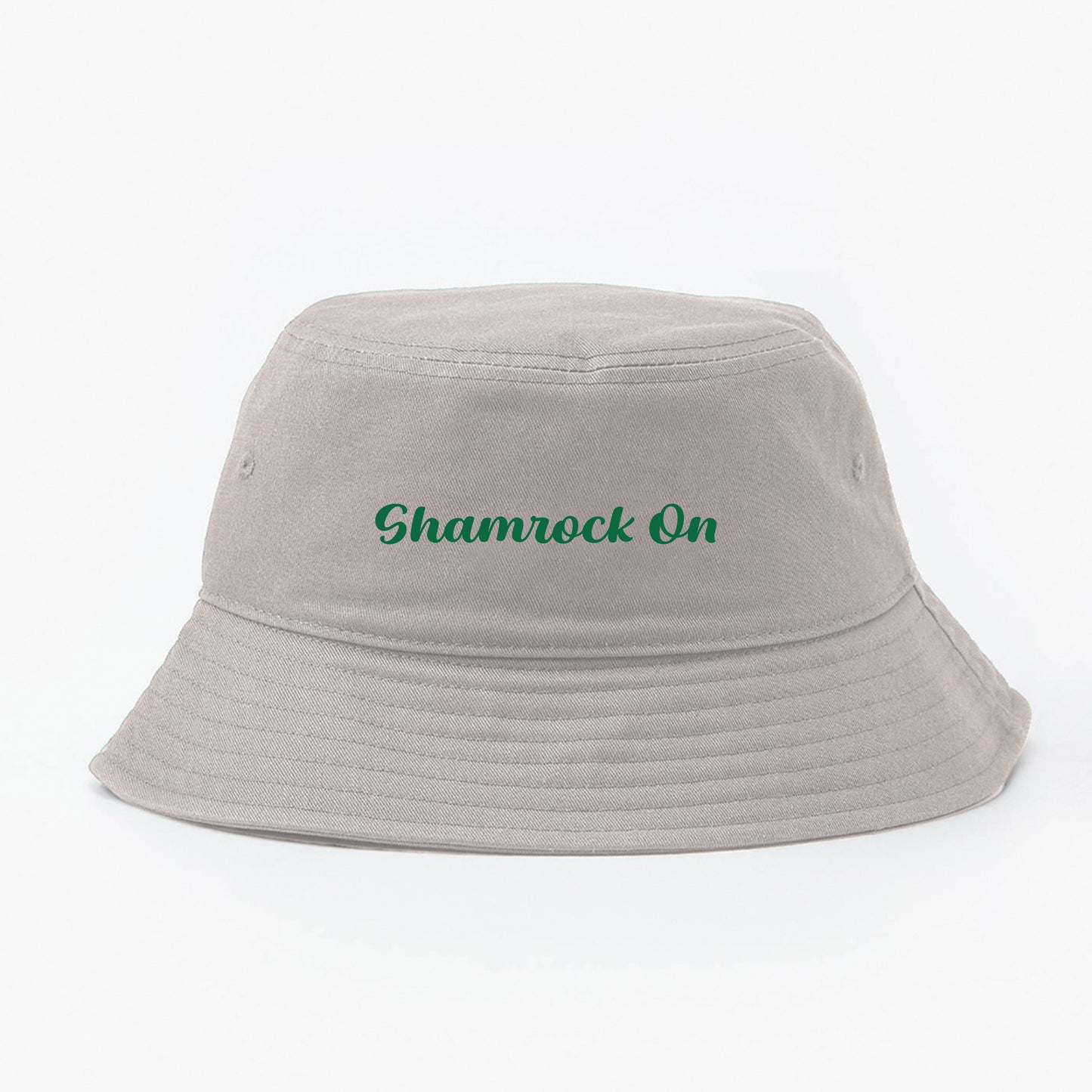 Shamrock On Dark Green Bucket Hat