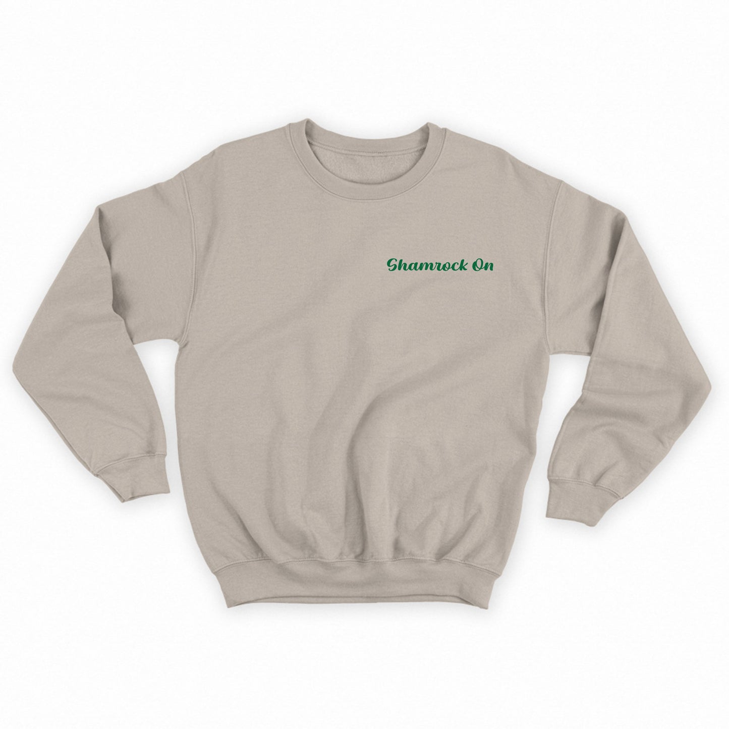 Shamrock On Dark Green Sweatshirt