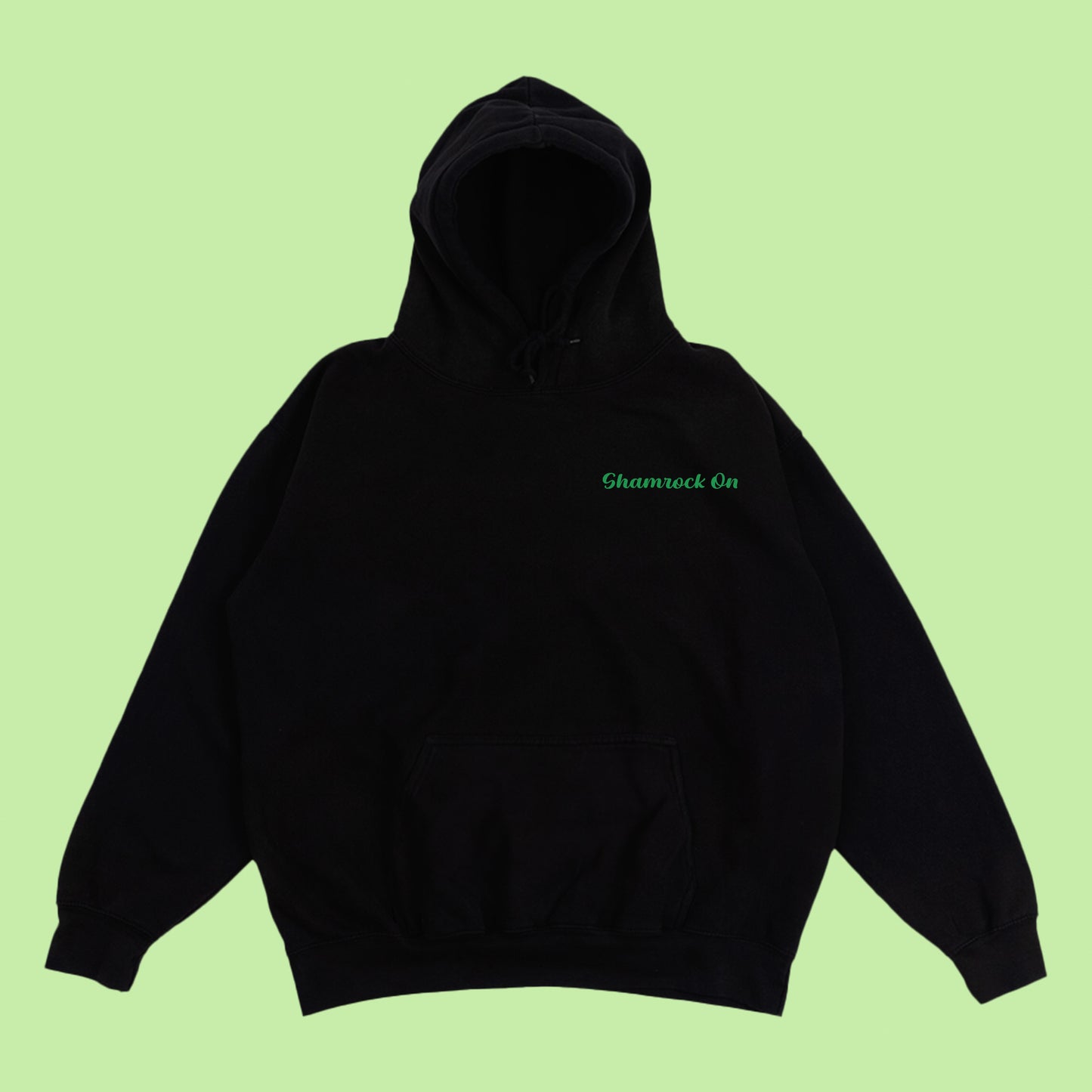 Shamrock On Leaves Hoodie