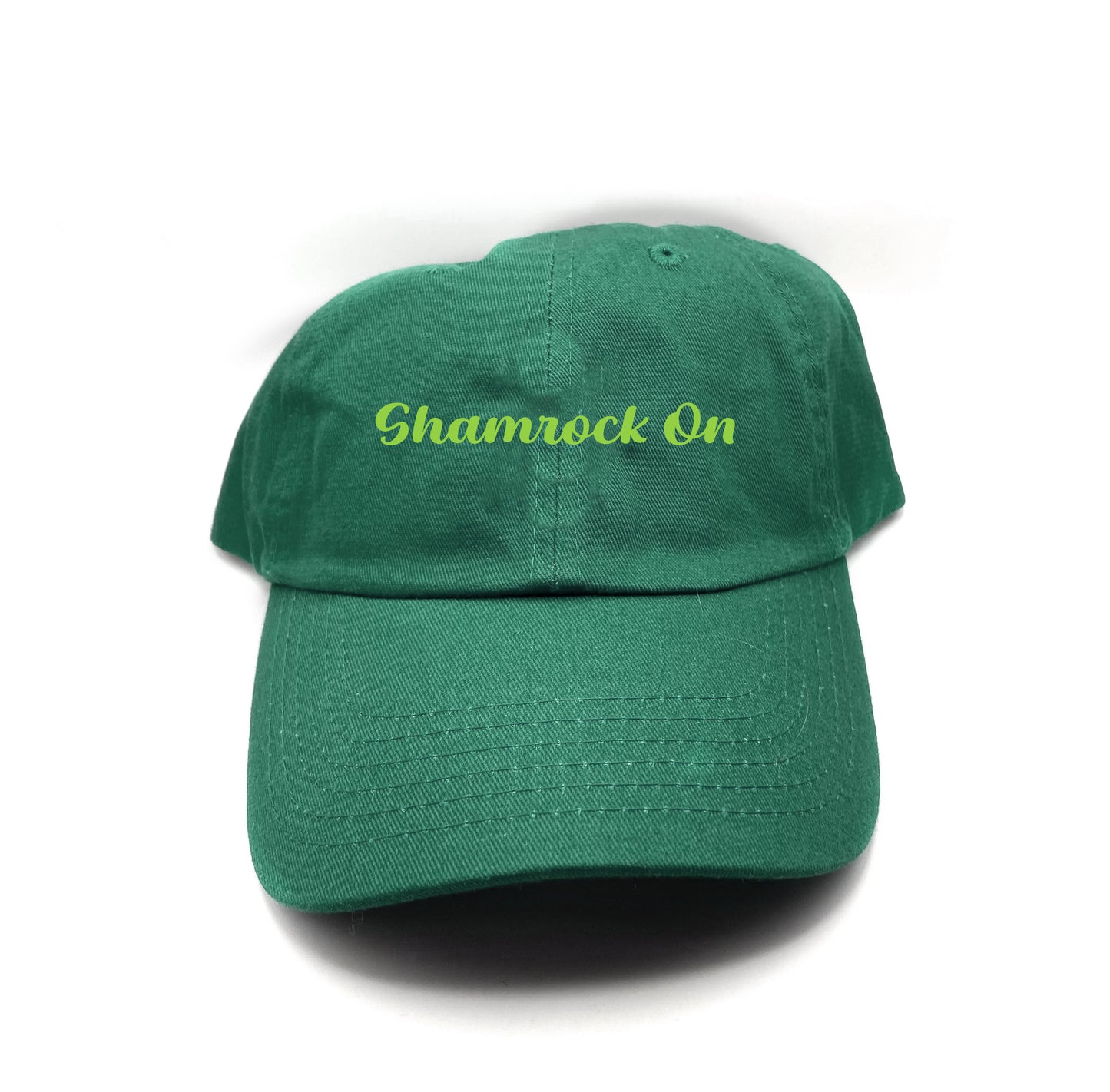 Shamrock On Yellow Green Dad Hat