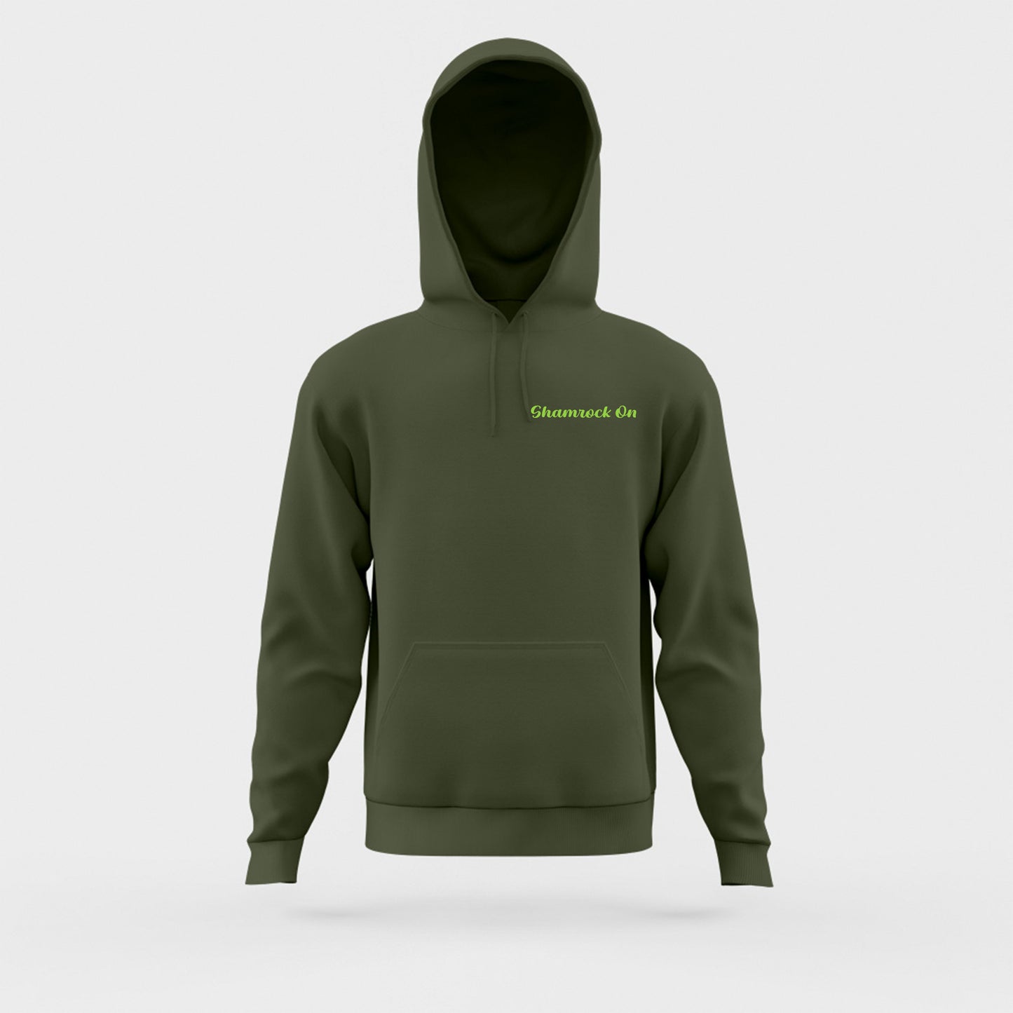 Shamrock On Yellow Green Hoodie