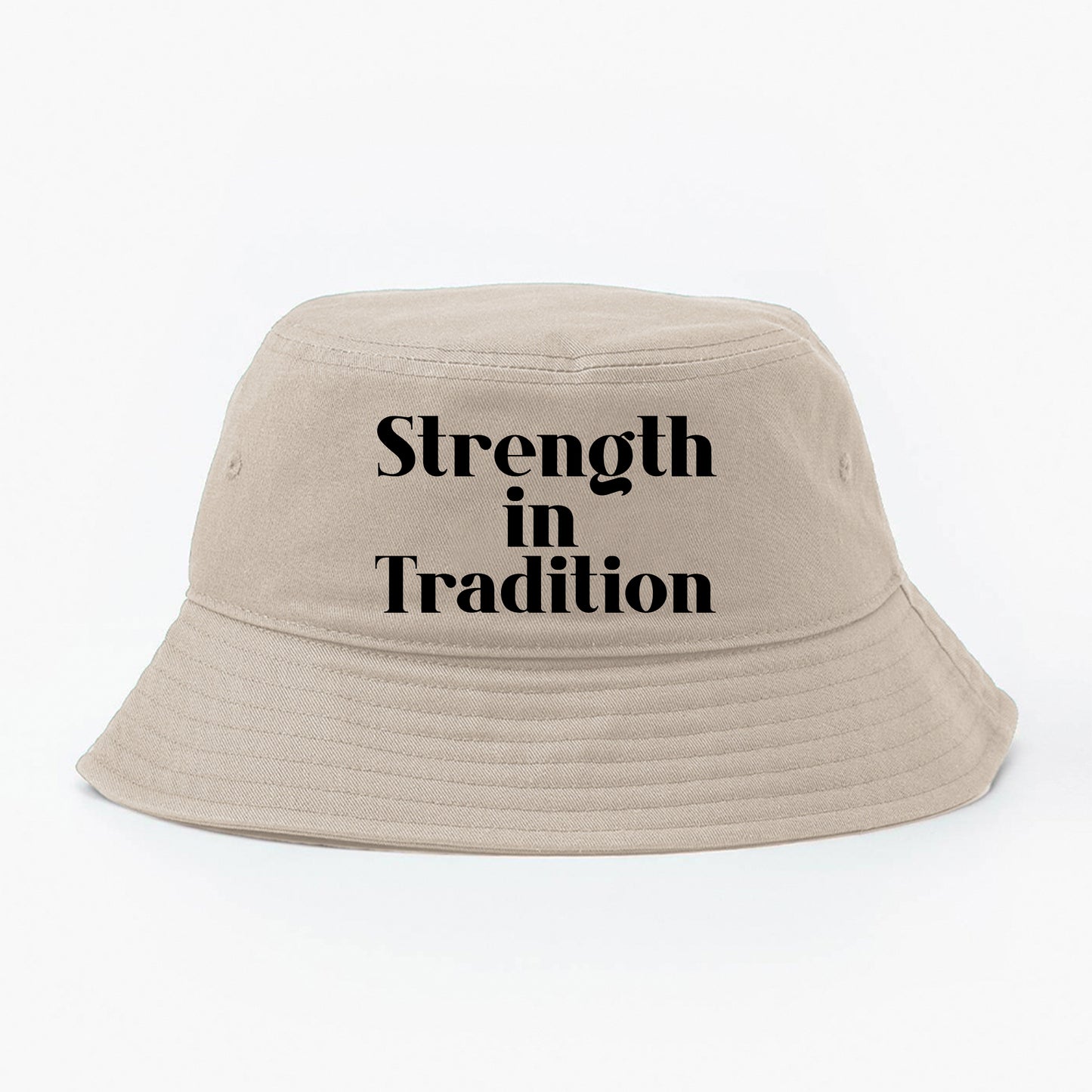 Strength in Tradition Black Bucket Hat