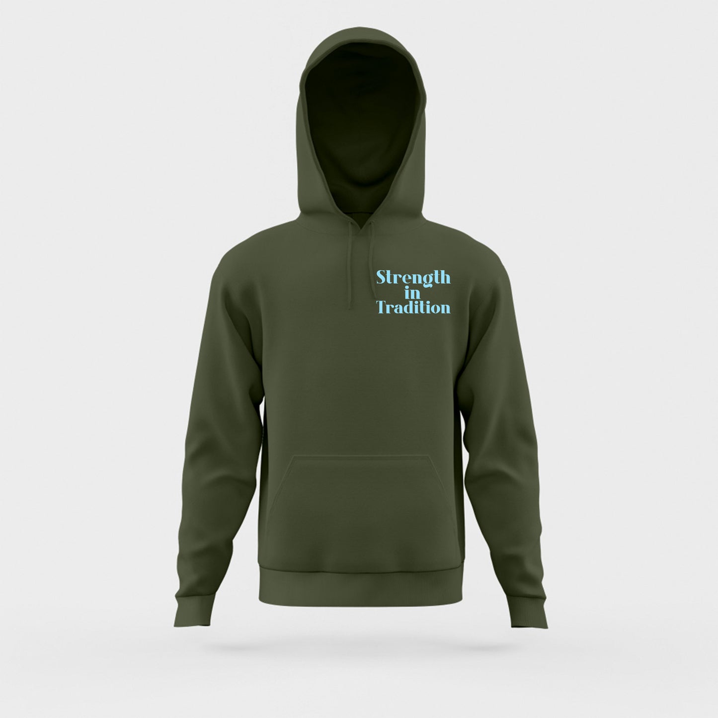Strength in Tradition Sky Blue Hoodie