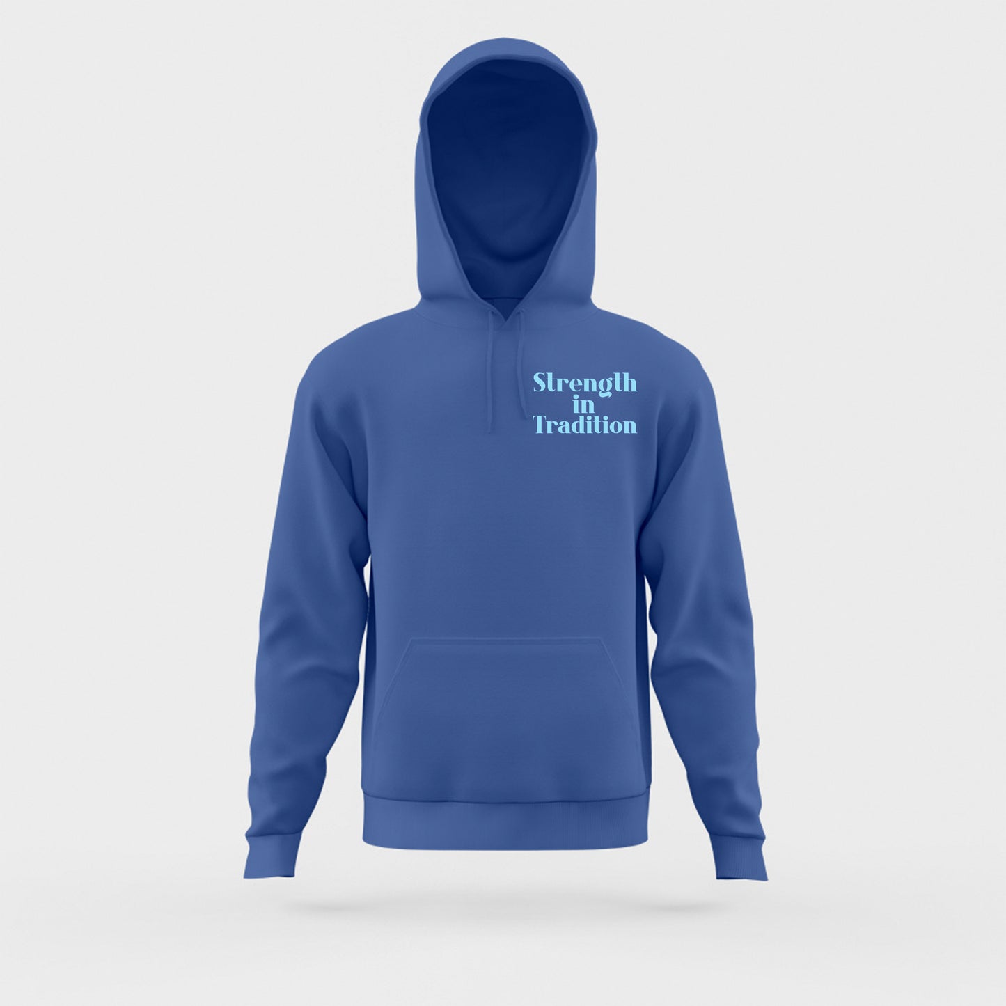 Strength in Tradition Sky Blue Hoodie