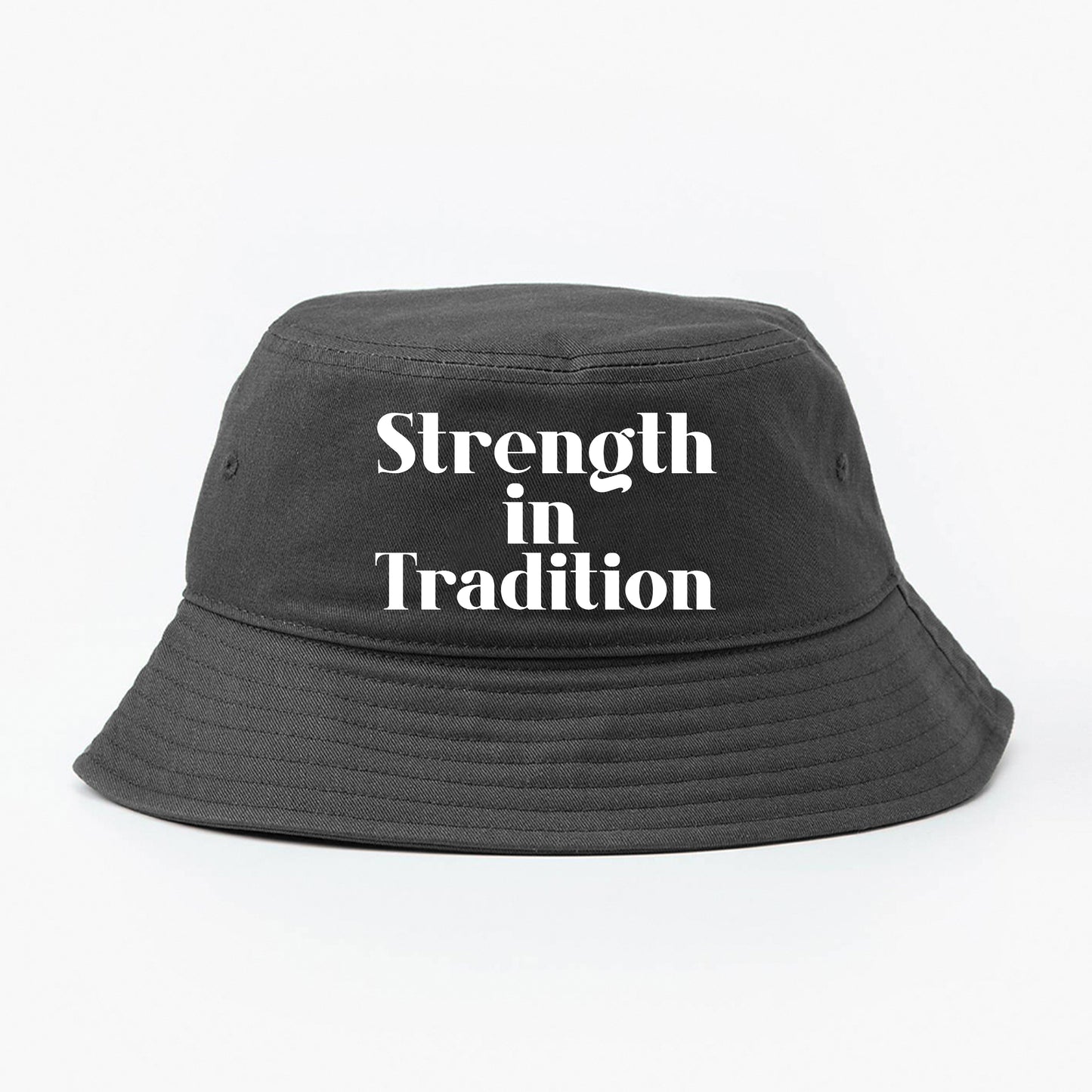 Strength in Tradition White Bucket Hat