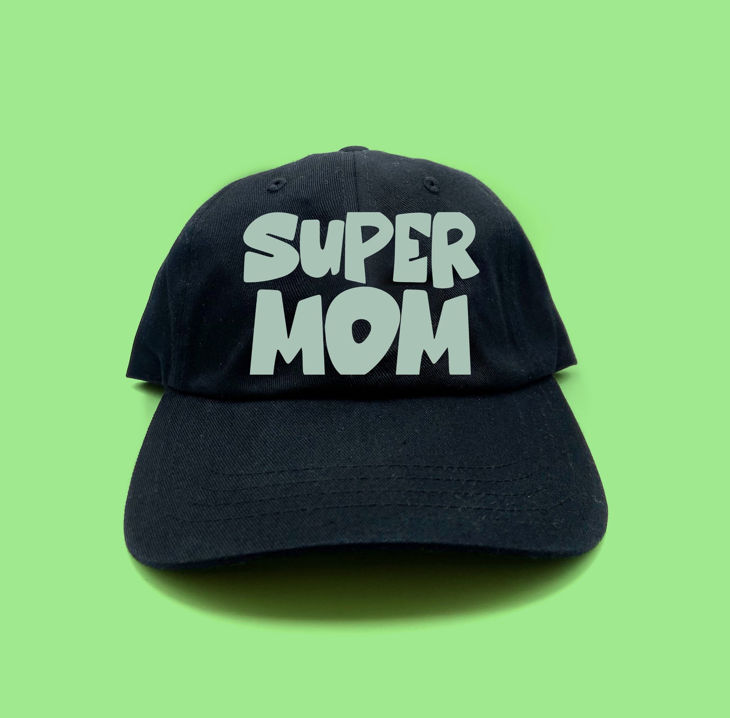 Super Mom Green Dad Hat