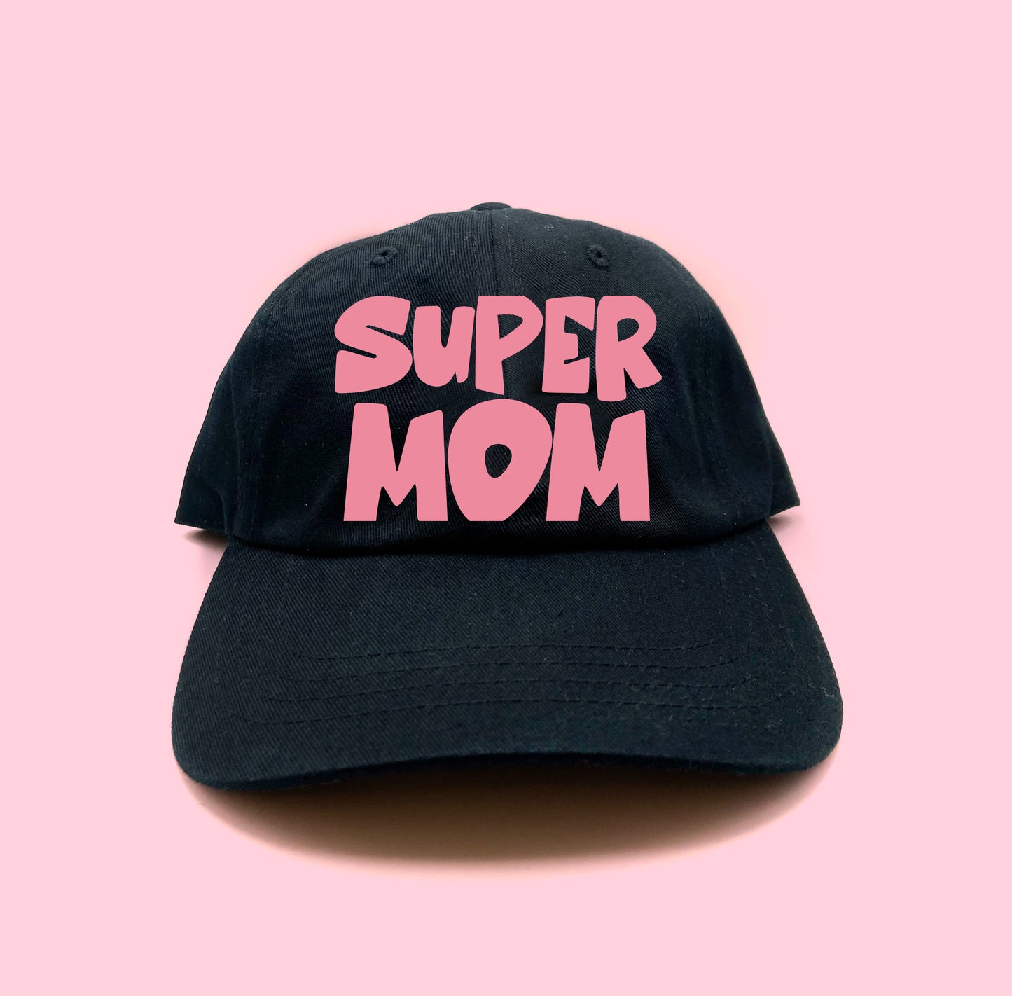 Super Mom Pink Dad Hat