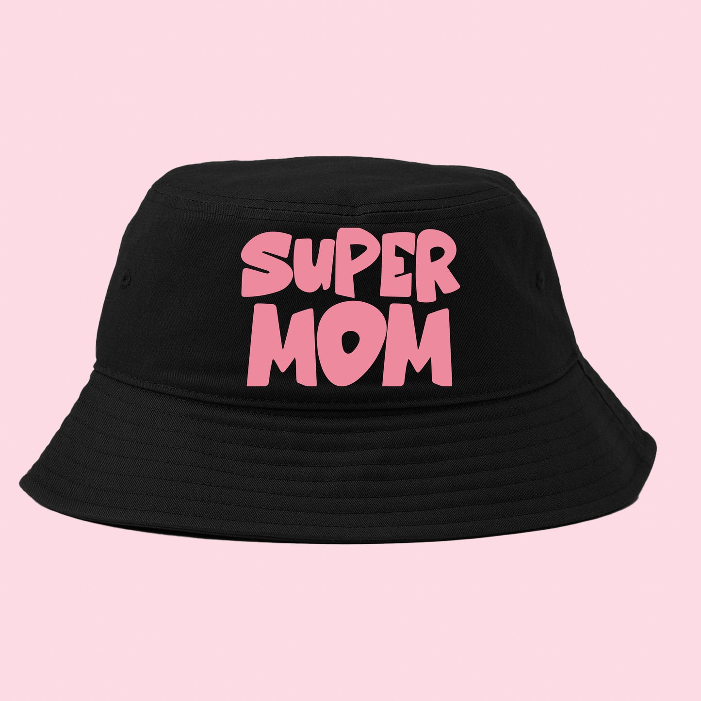 Super Mom Pink Bucket Hat
