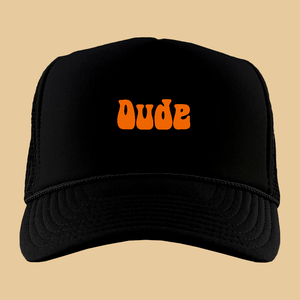 Dude Black Foam Trucker Hat