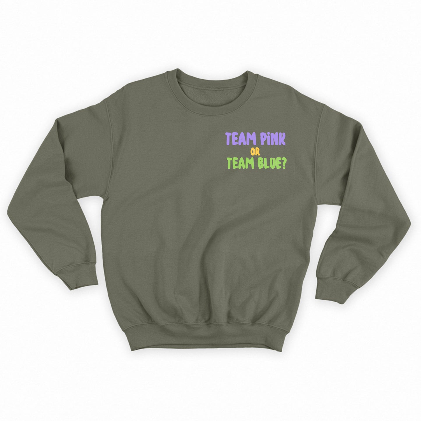 Team Pink or Team Blue? Purple Sweatshirt