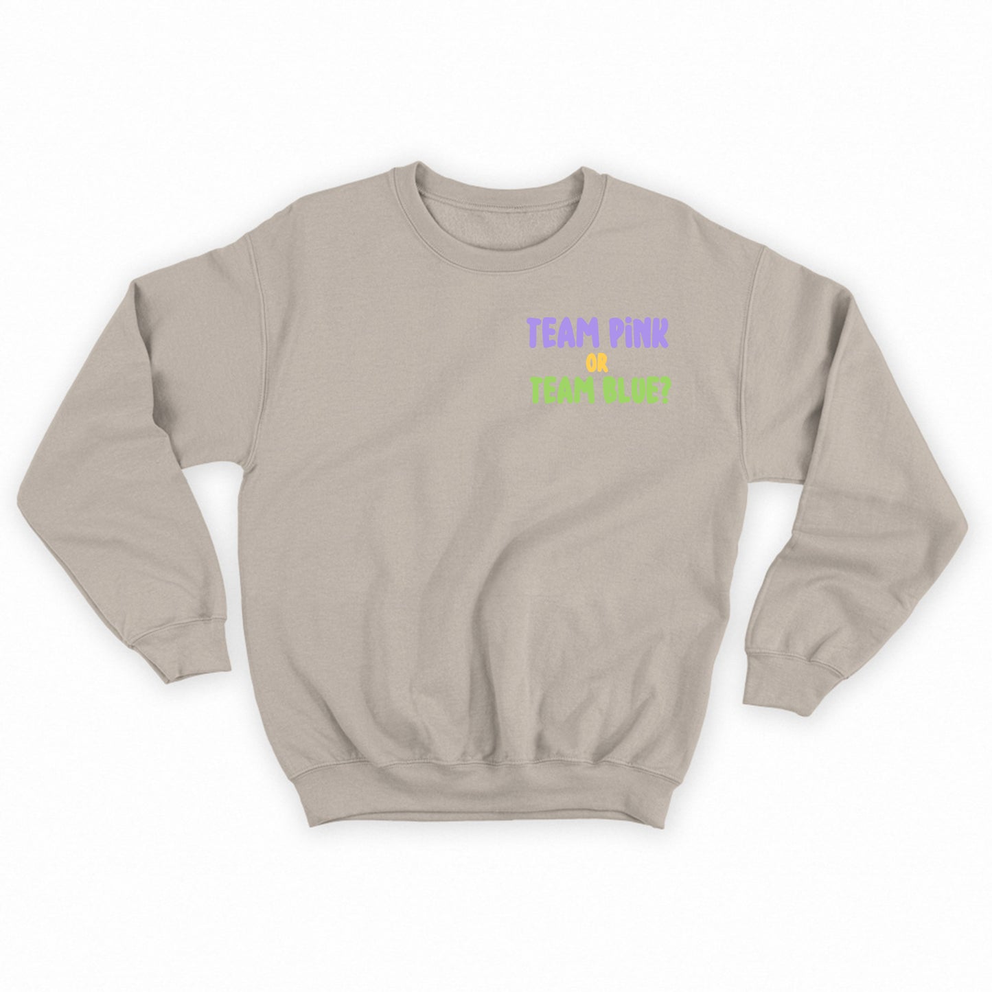 Team Pink or Team Blue? Purple Sweatshirt
