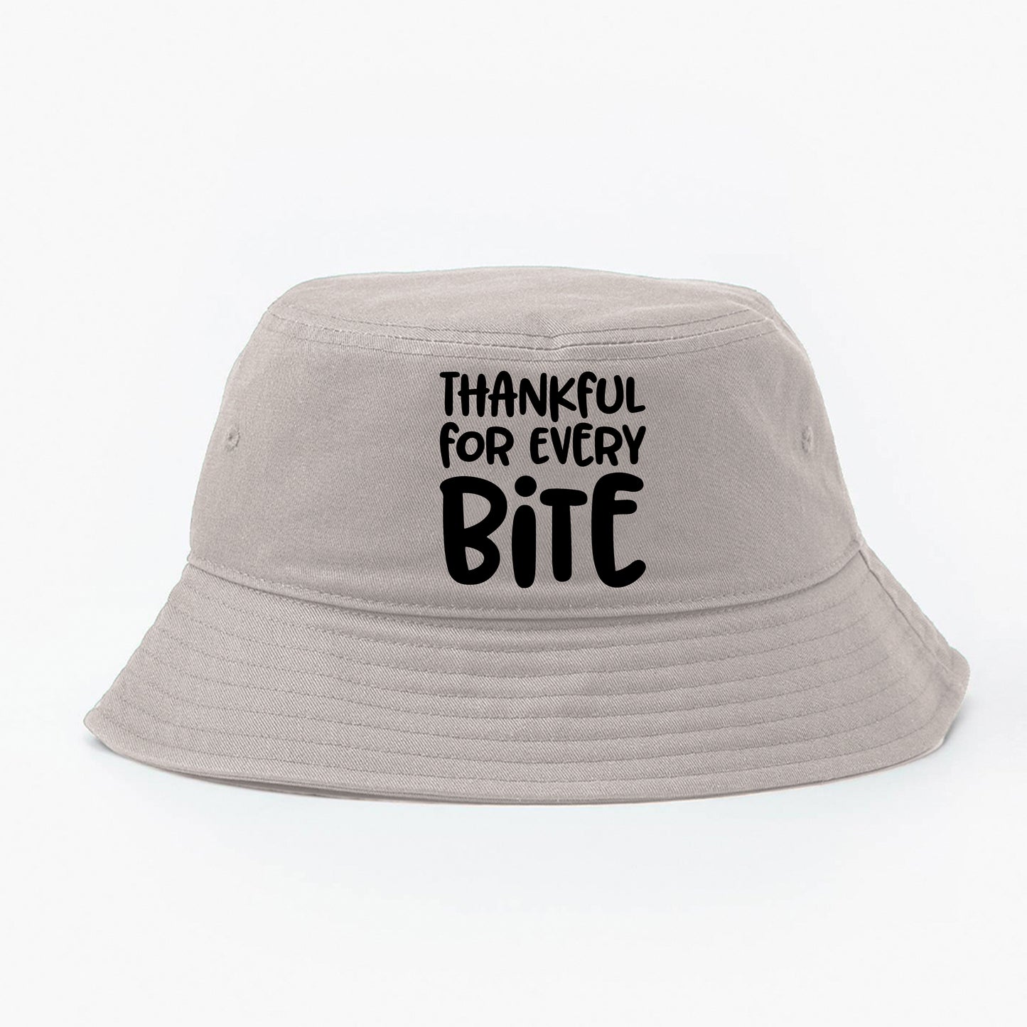 Thankful for Every Bite Black Bucket Hat