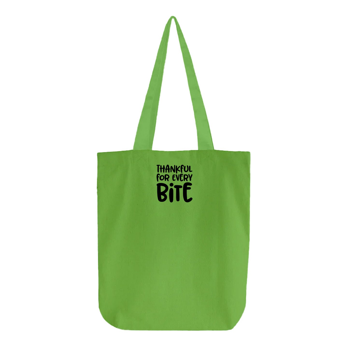 Thankful for Every Bite Black Tote Bag