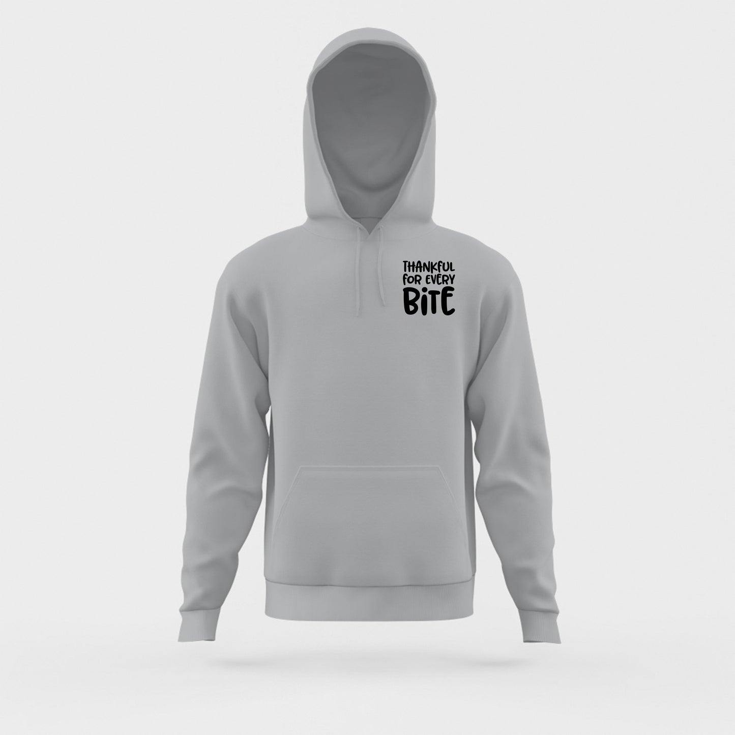 Thankful for Every Bite Black Hoodie