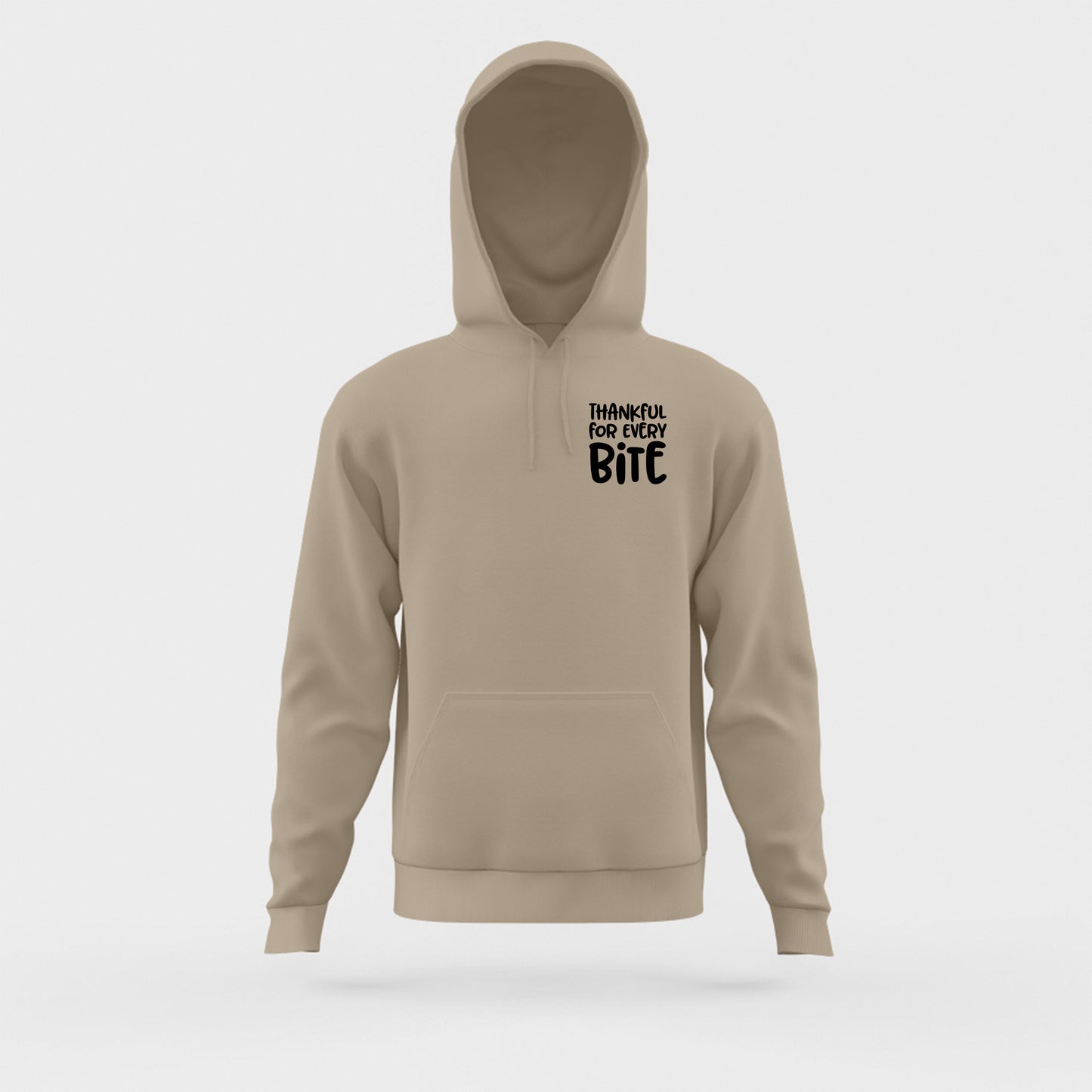 Thankful for Every Bite Black Hoodie