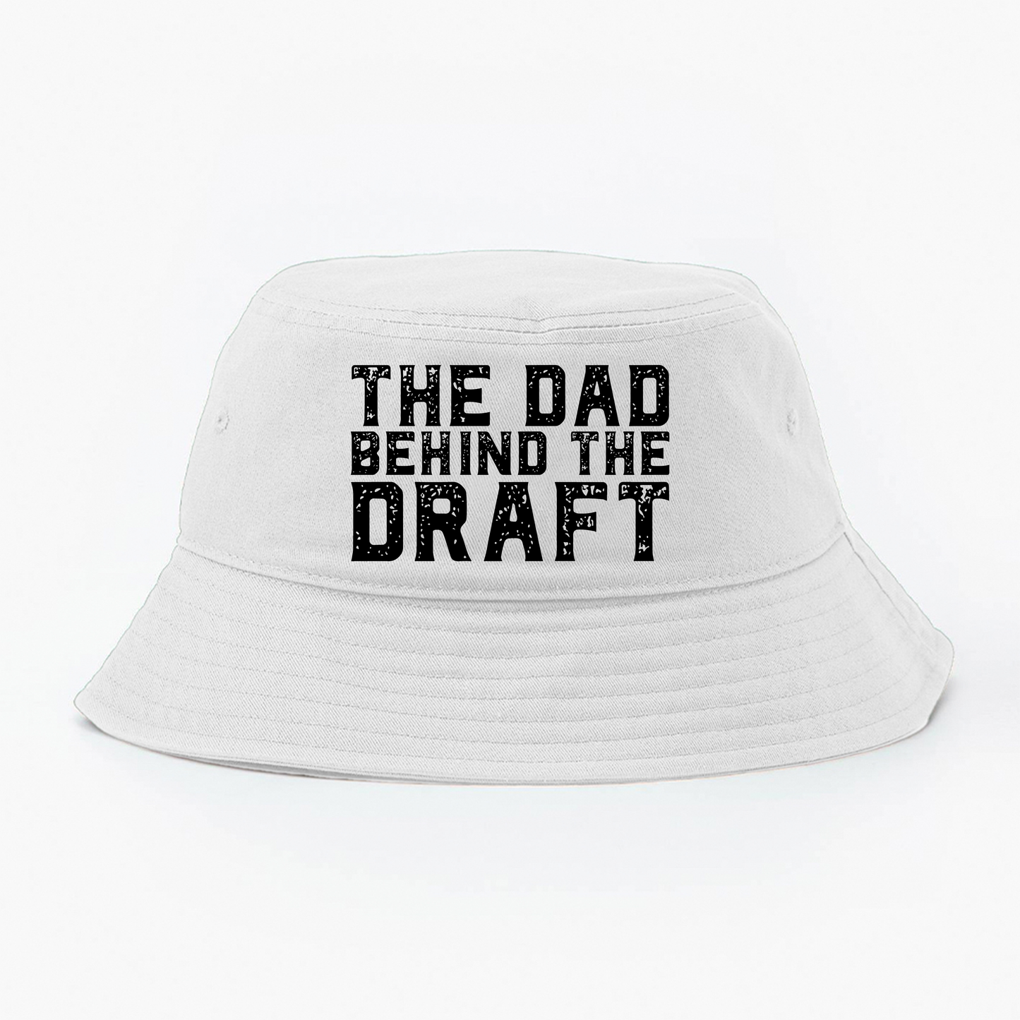 The Dad Behind the Draft Black Bucket Hat