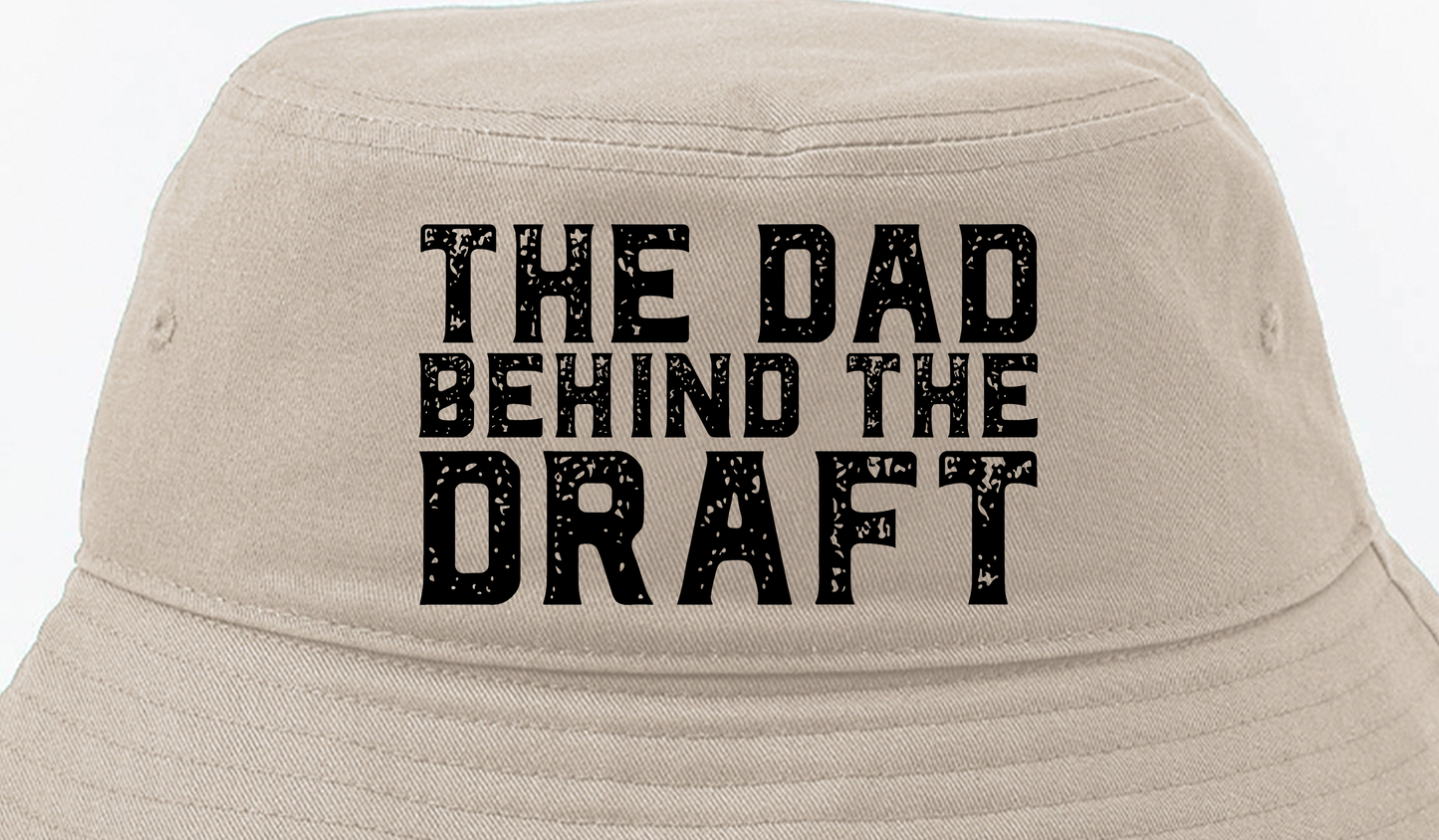The Dad Behind the Draft Black Bucket Hat