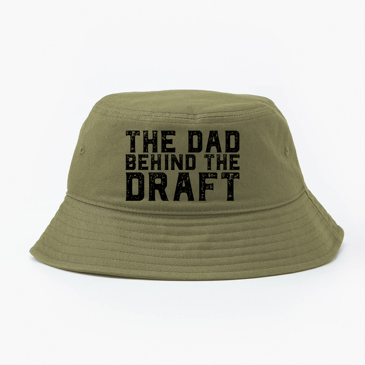 The Dad Behind the Draft Black Bucket Hat