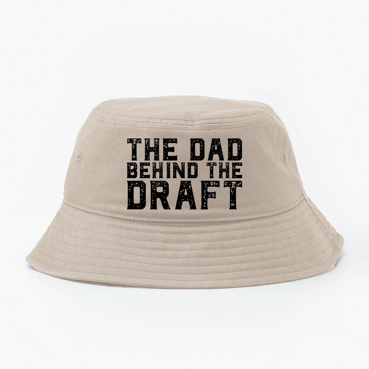 The Dad Behind the Draft Black Bucket Hat