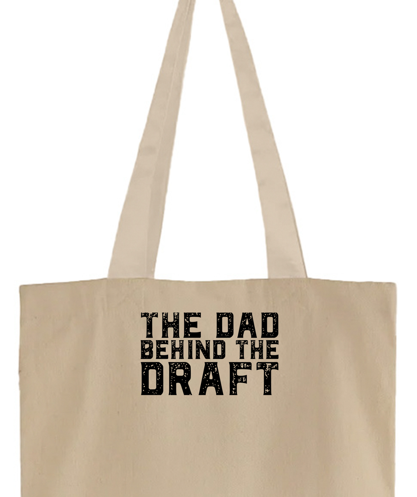 The Dad Behind the Draft Black Tote Bag