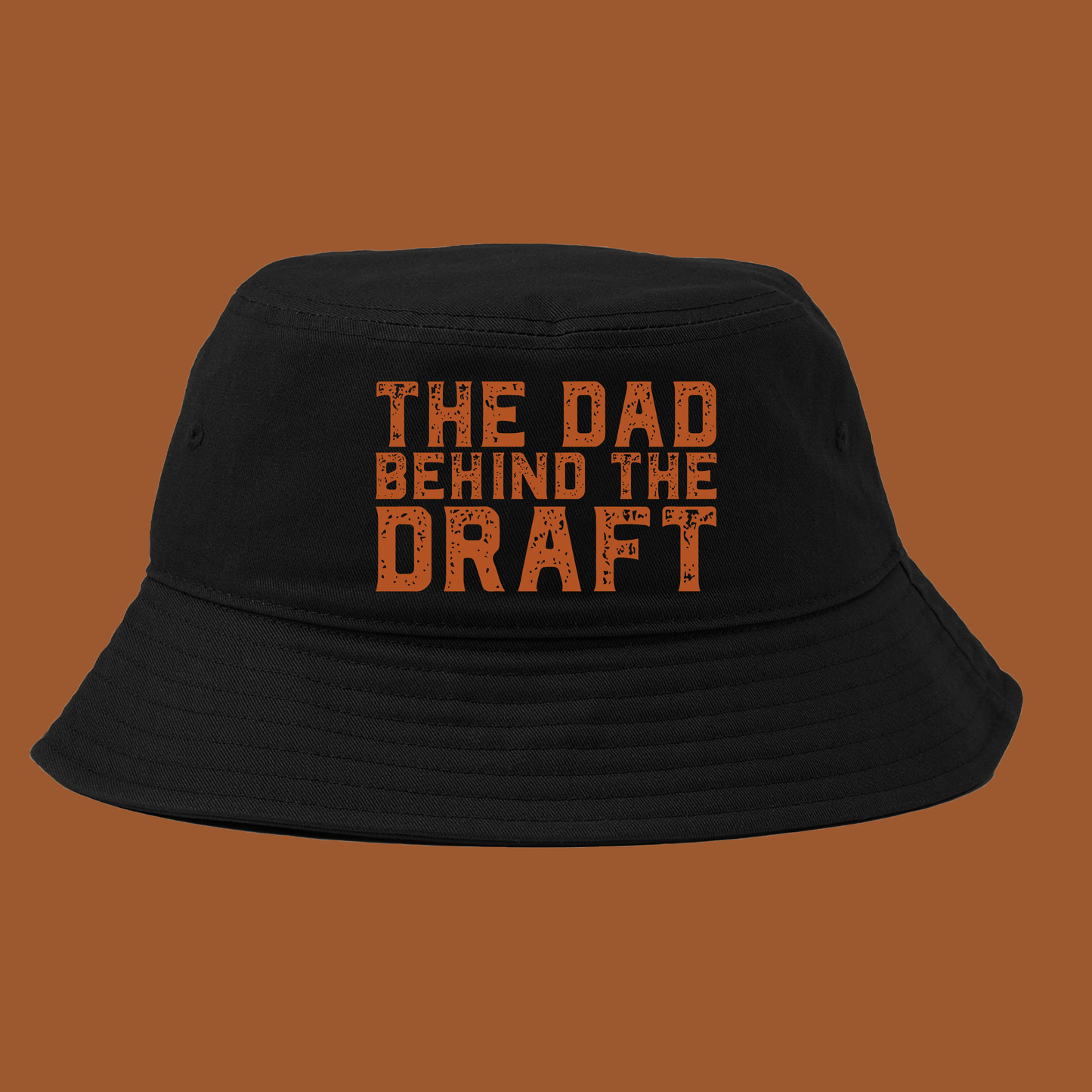 The Dad Behind the Draft Brown Bucket Hat