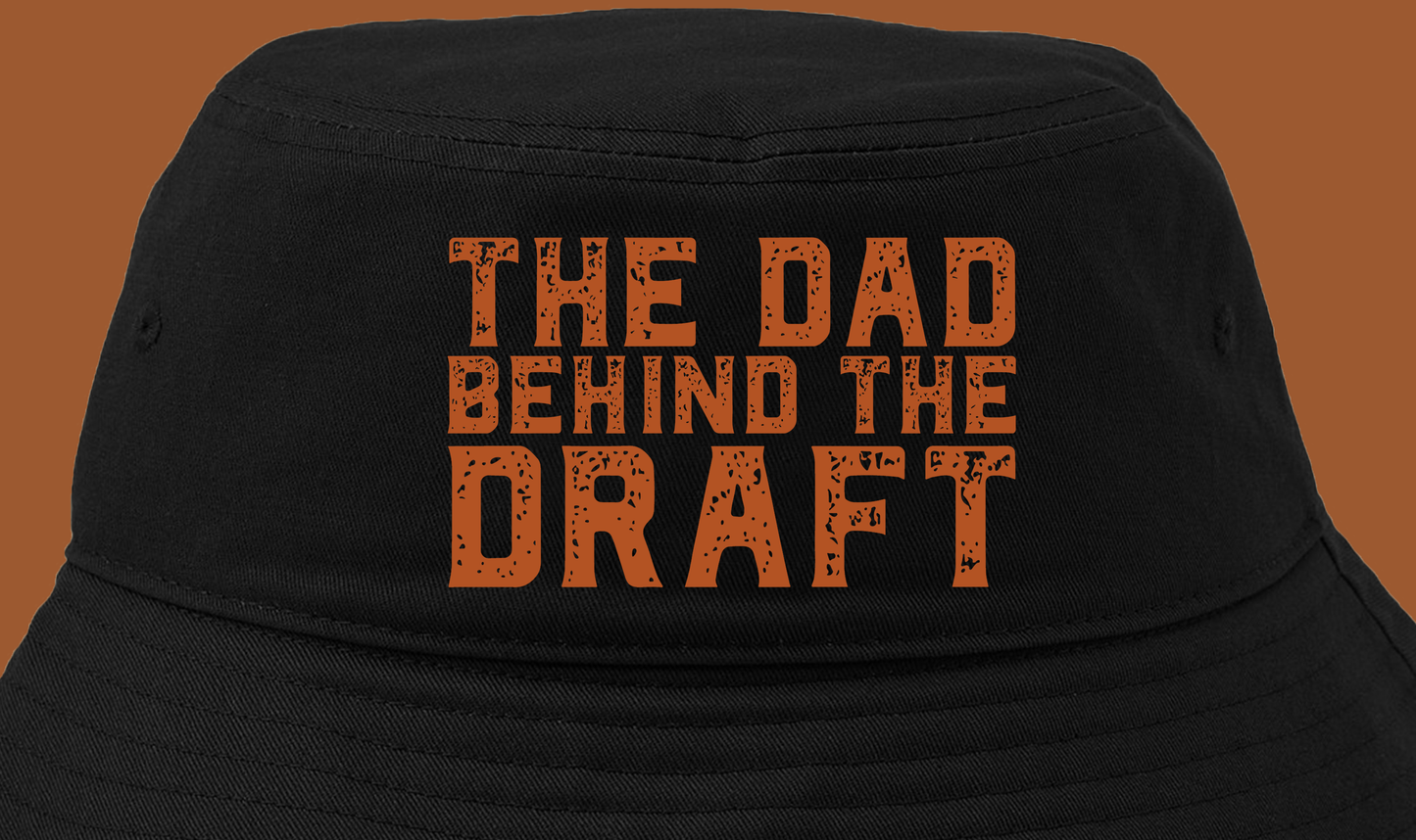 The Dad Behind the Draft Brown Bucket Hat