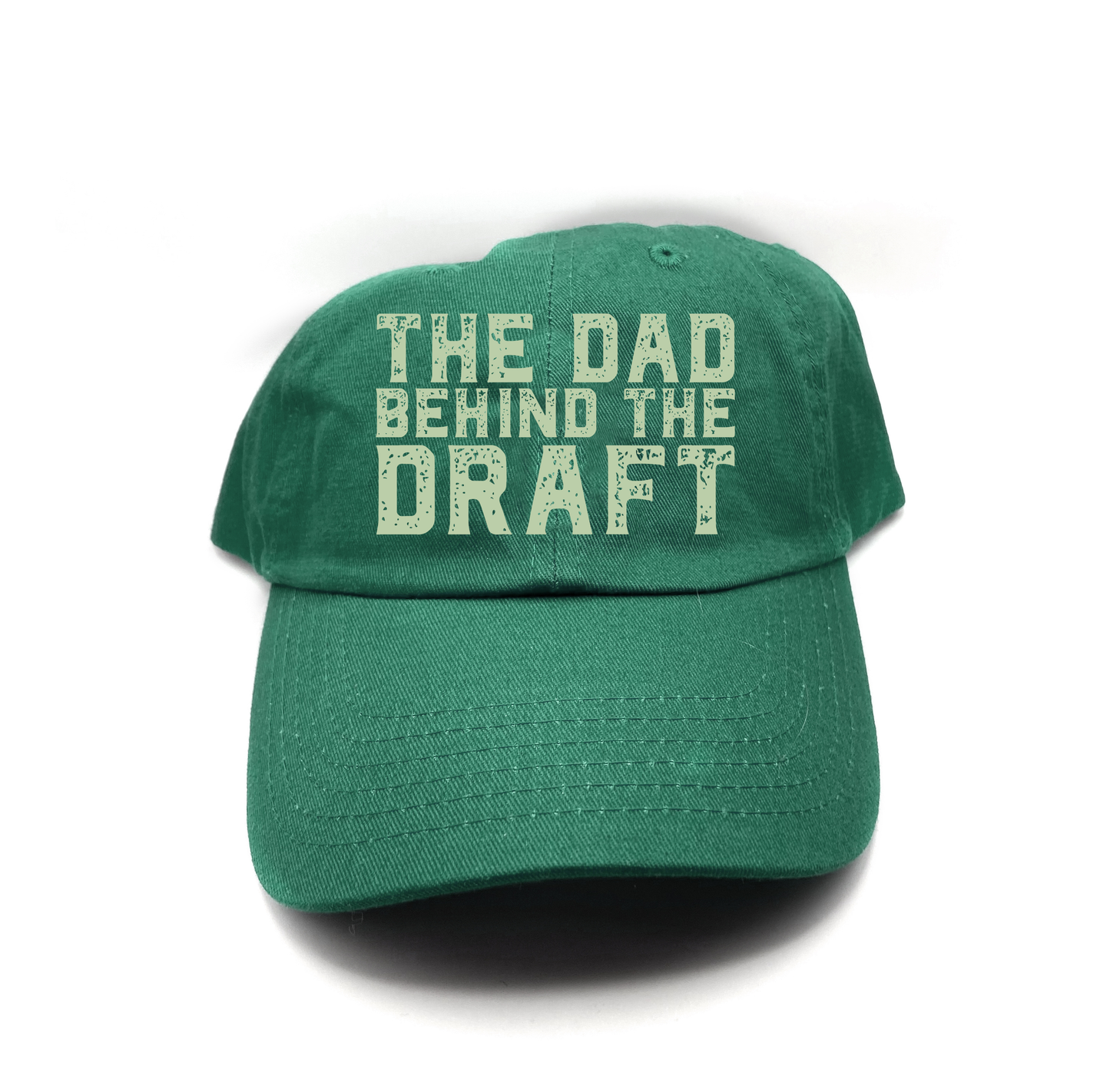 The Dad Behind the Draft Green Dad Hat