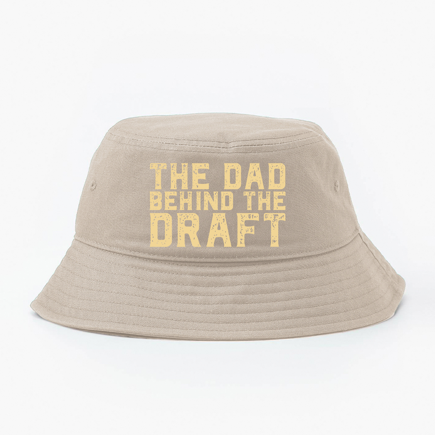 The Dad Behind the Draft Tan Bucket Hat