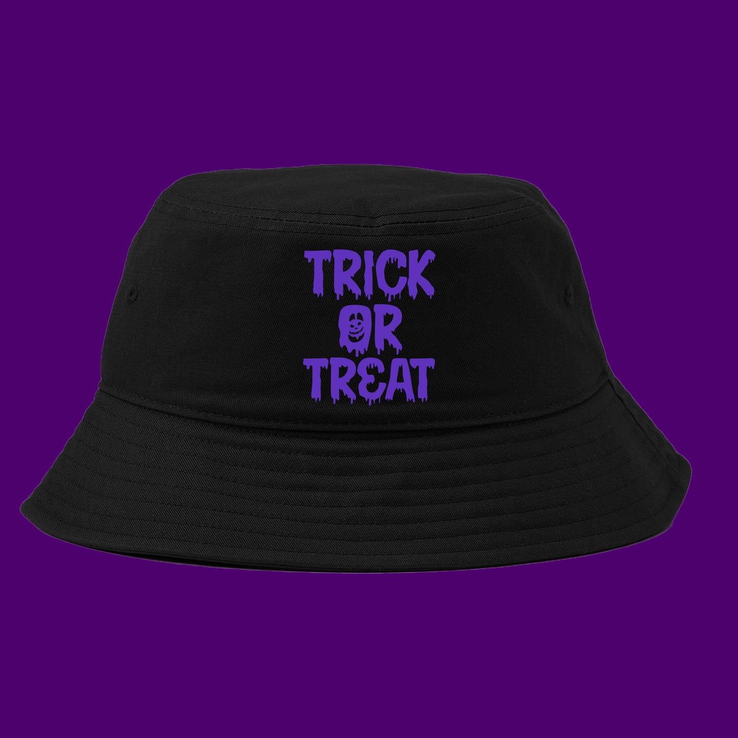 Trick or Treat Blue Violet Bucket Hat