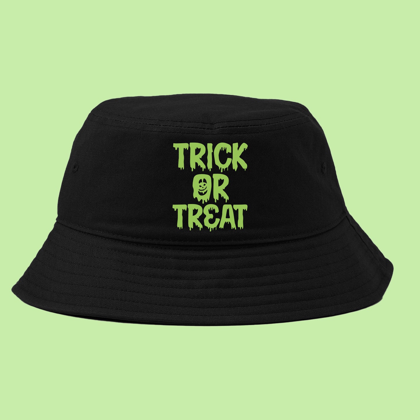 Trick or Treat Green Bucket Hat