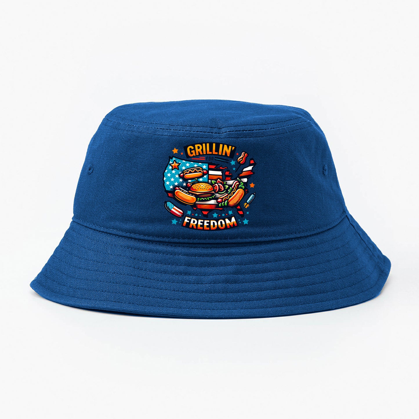 USA Map & BBQ Bucket Hat