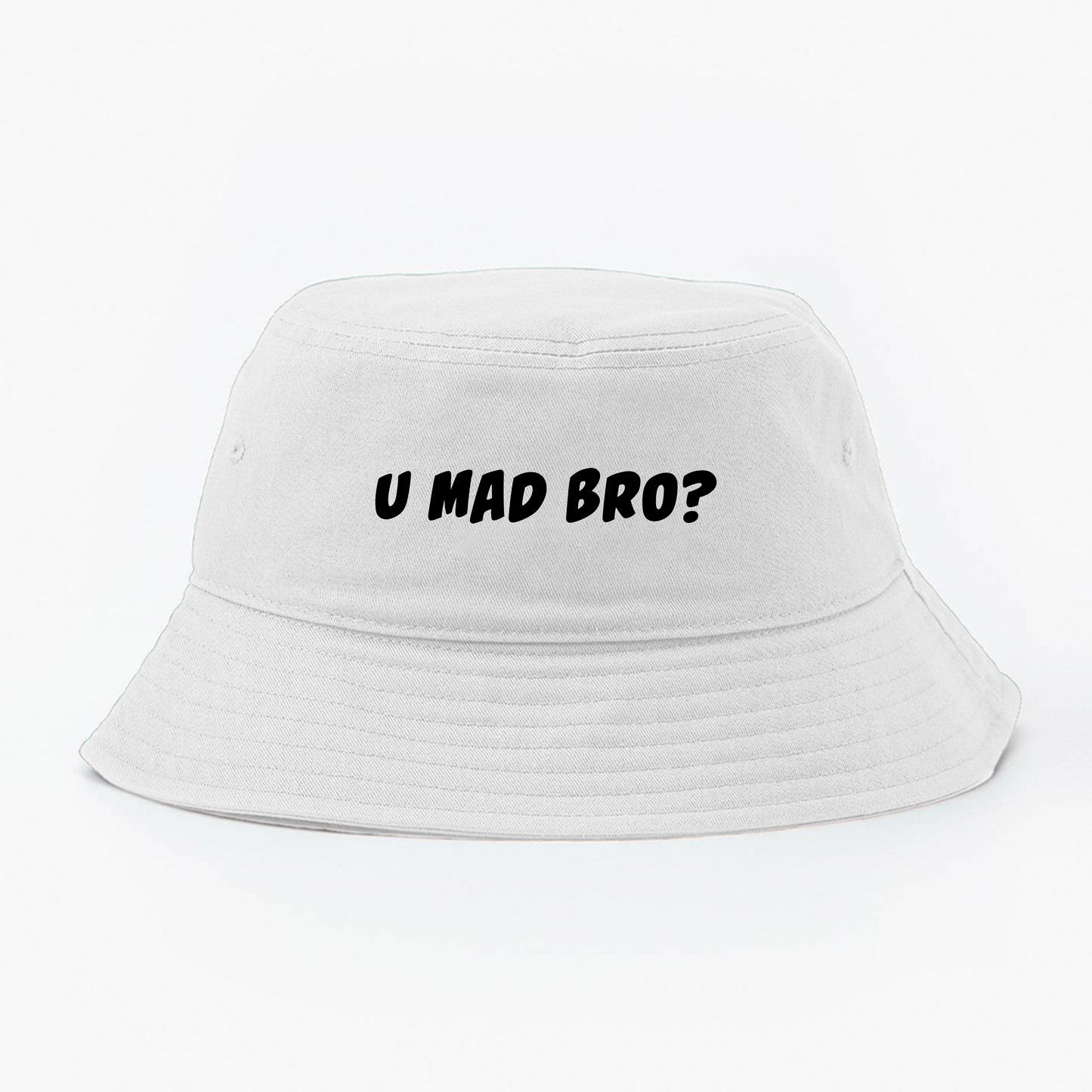 U Mad Bro? Black Bucket Hat