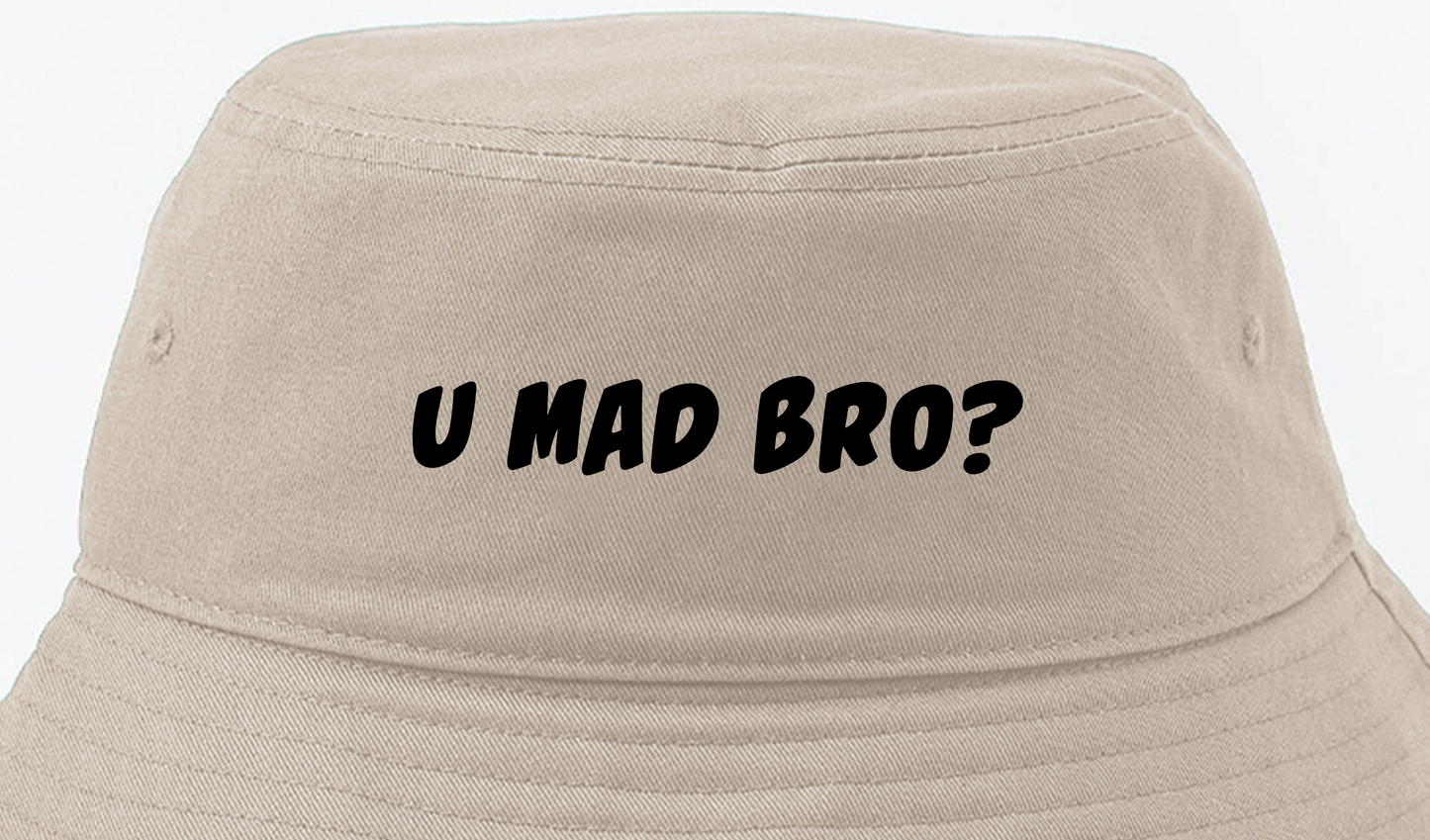 U Mad Bro? Black Bucket Hat