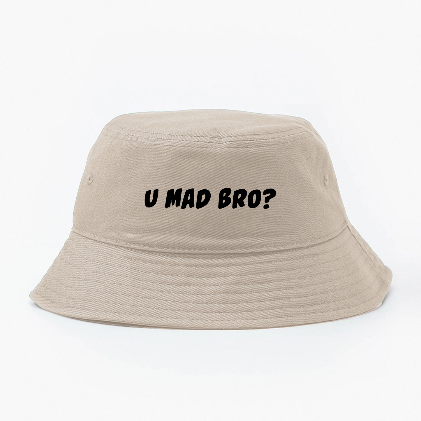 U Mad Bro? Black Bucket Hat