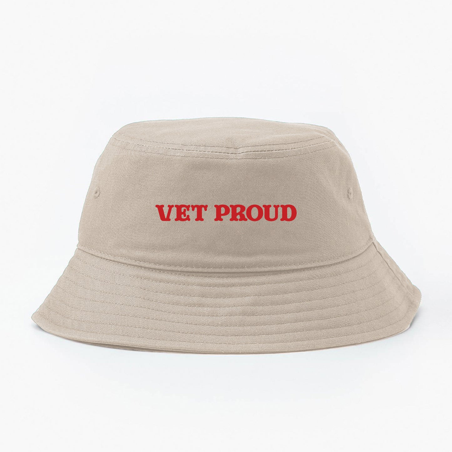 Vet Proud Red Bucket Hat
