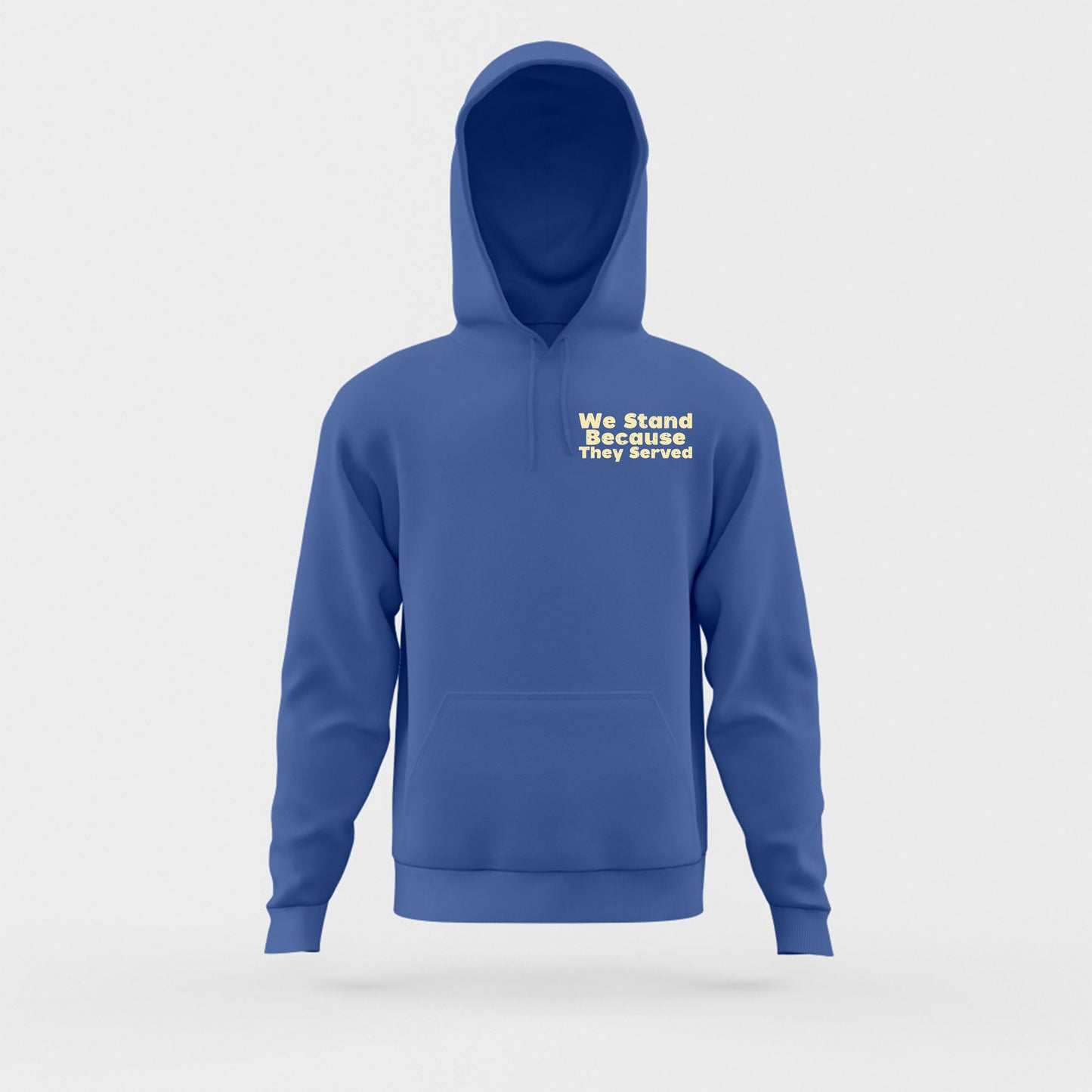We Stand Because They Served Tan Hoodie