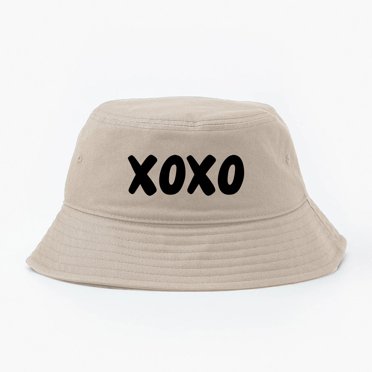 XOXO Black Bucket Hat