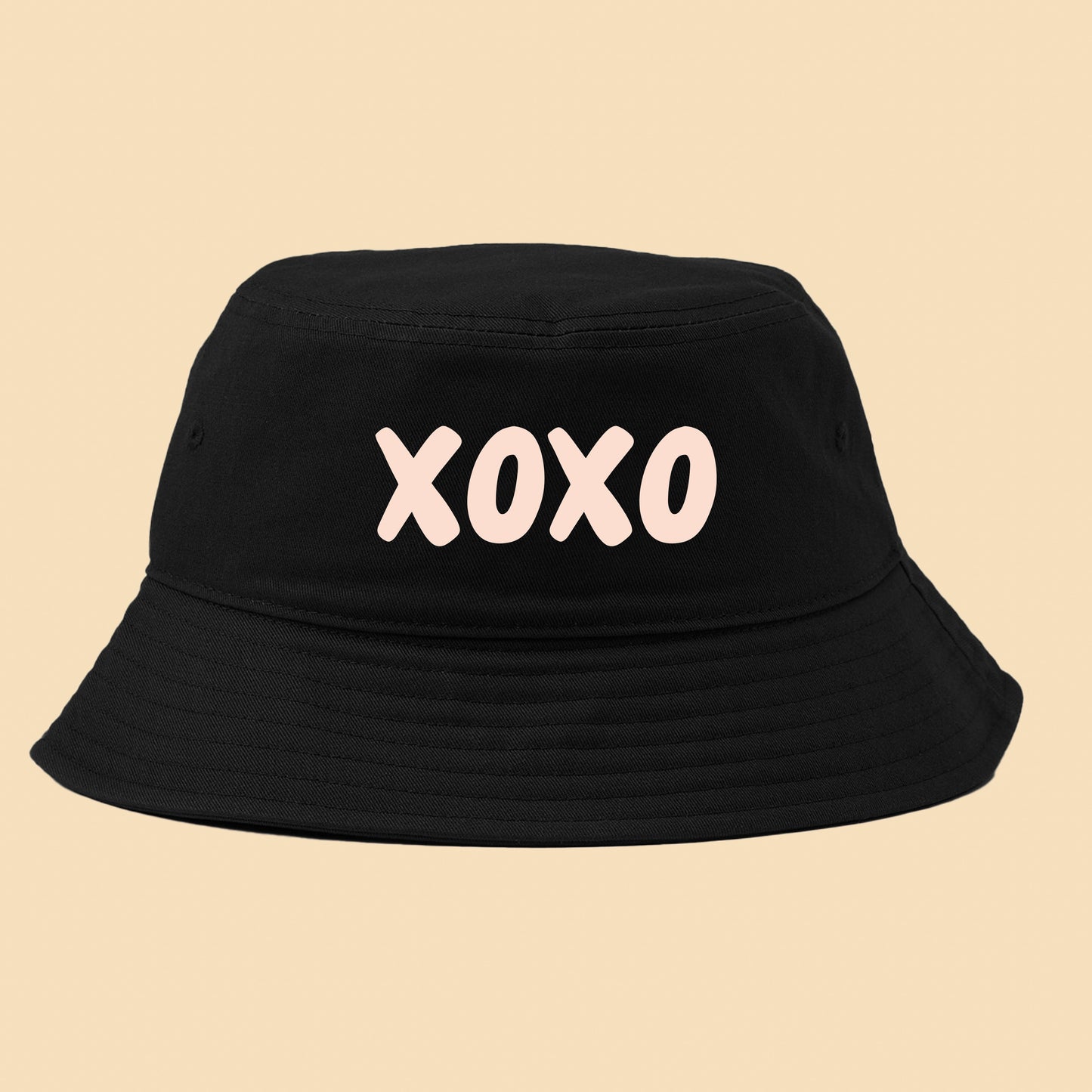 XOXO Tan Bucket Hat