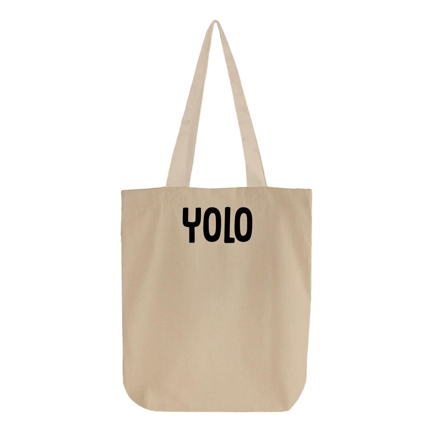 YOLO Black Tote Bag