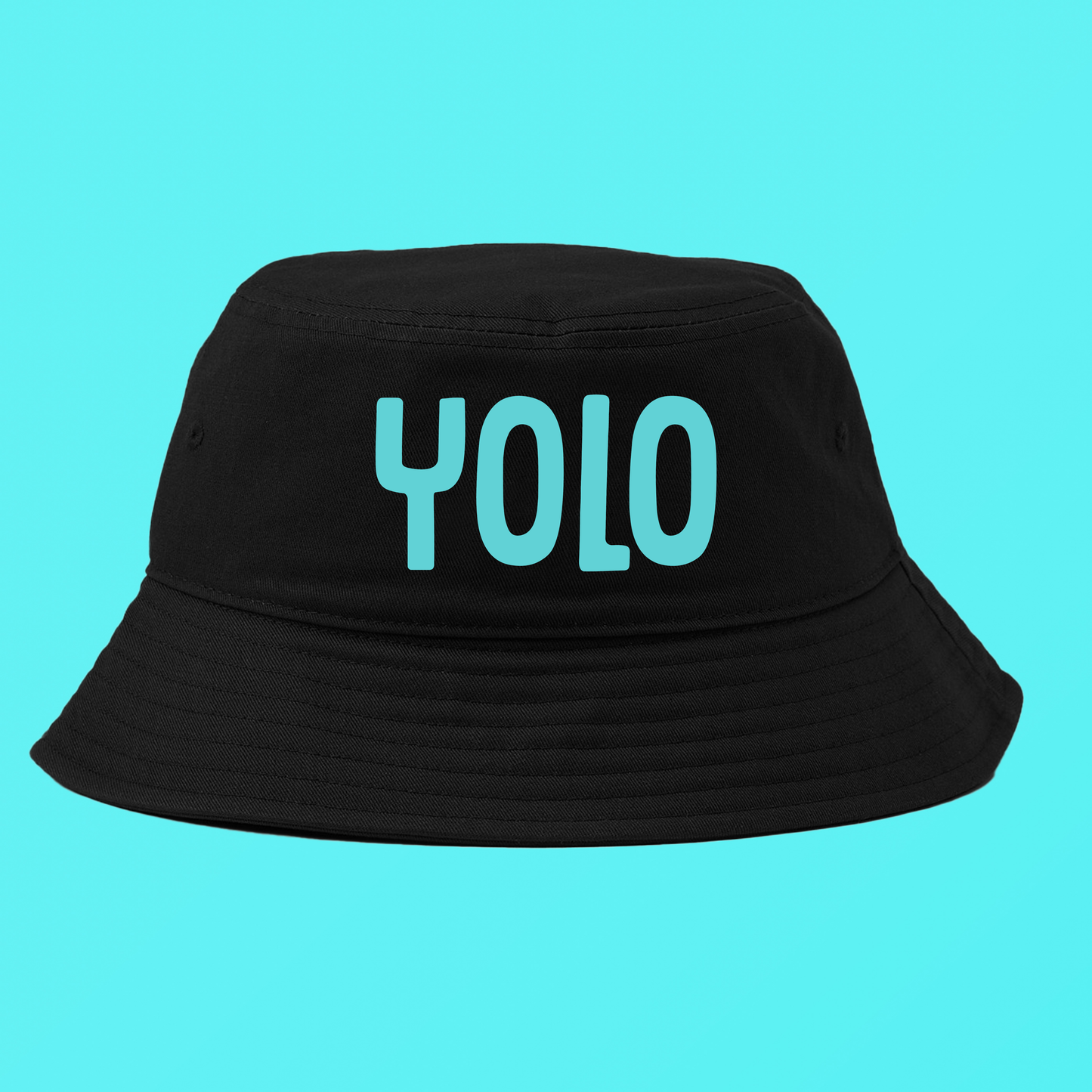 YOLO Blue Bucket Hat