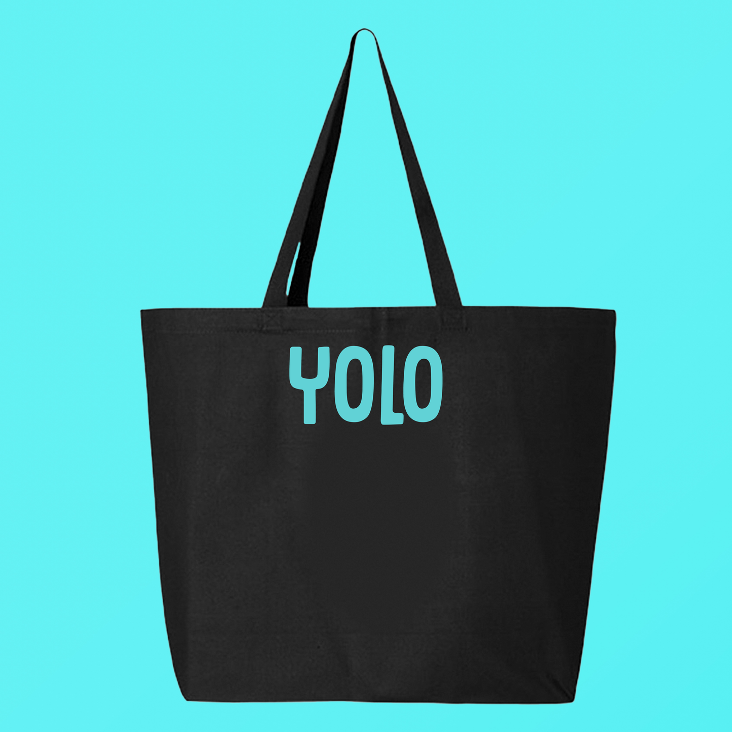 YOLO Blue Tote Bag