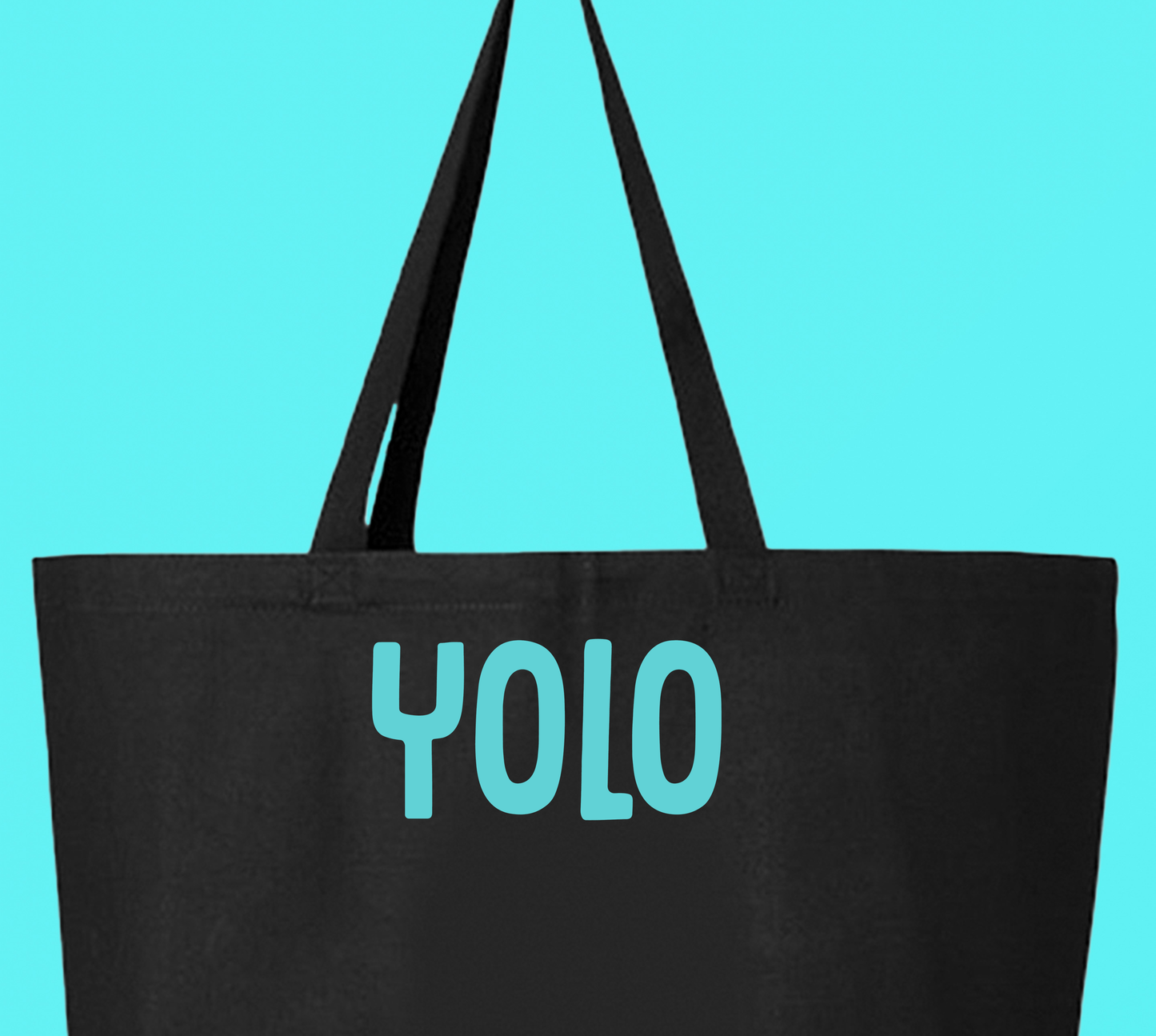 YOLO Blue Tote Bag