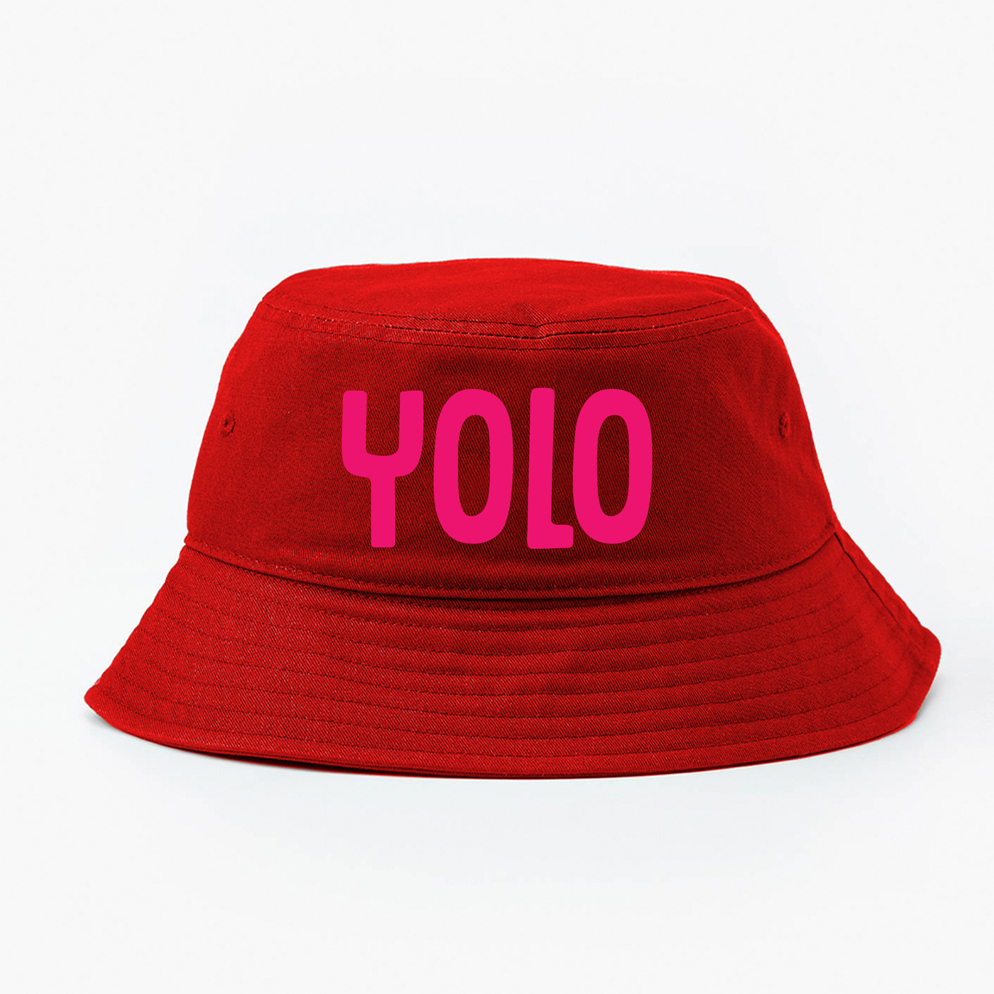 YOLO Pink Bucket Hat