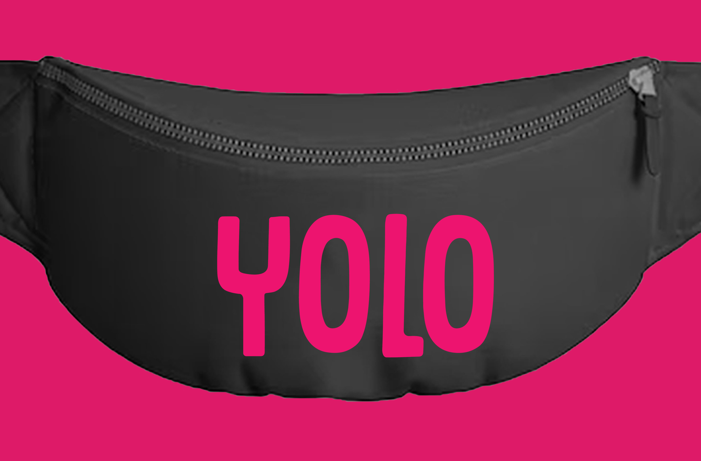 YOLO Pink Fanny Pack