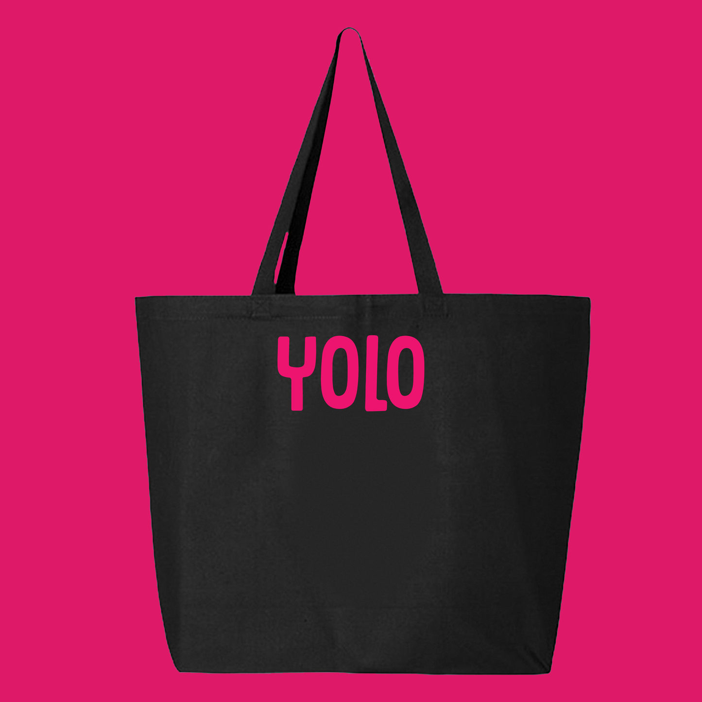 YOLO Pink Tote Bag